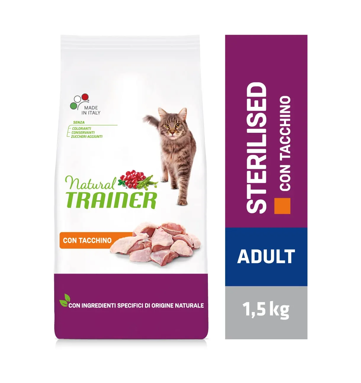 Trainer Cibo per Gatti Sterilizzati con Tacchino, 1.5 kg - immagine 2