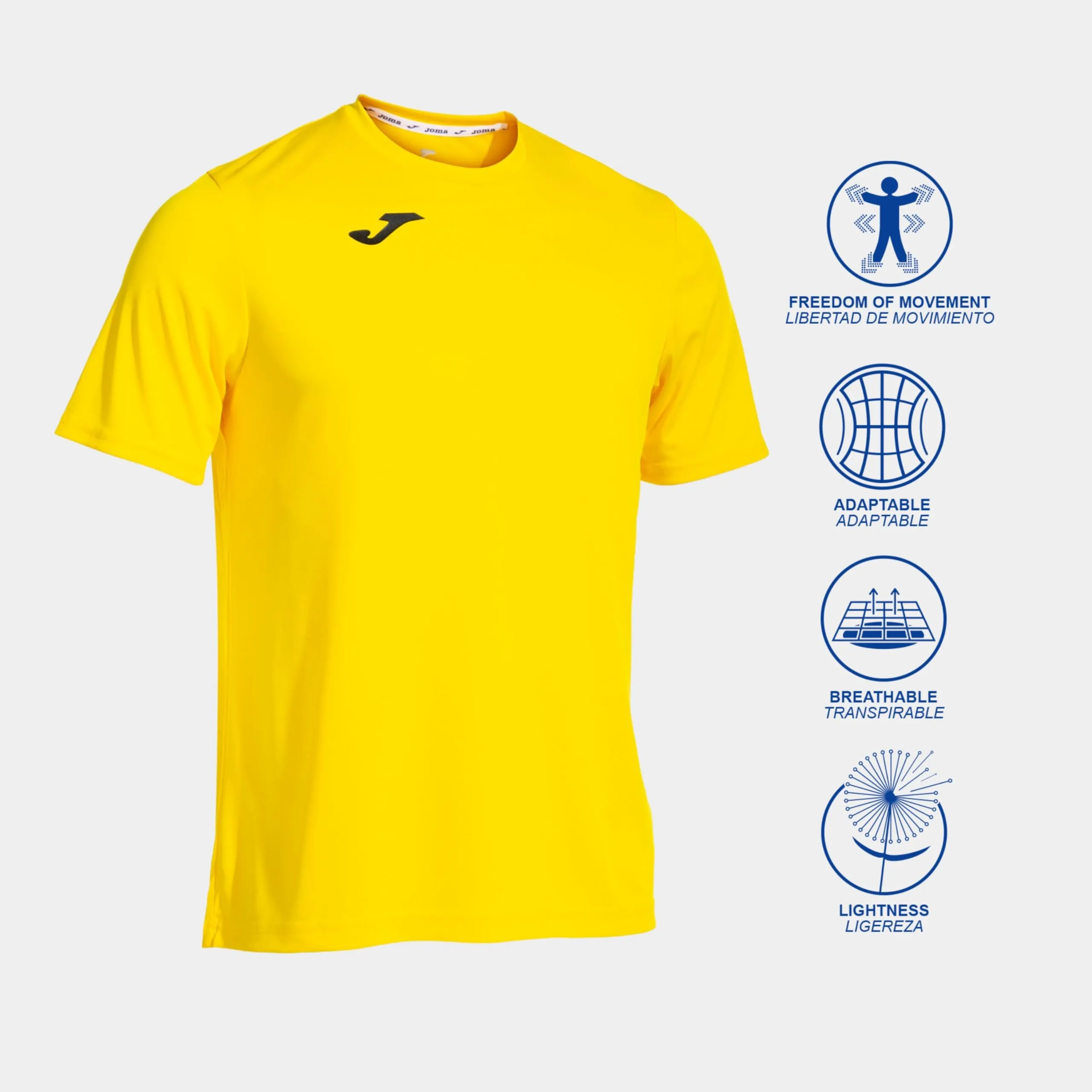 Joma Combi M/C Men's T-Shirt - Giallo, 5XS - immagine 2