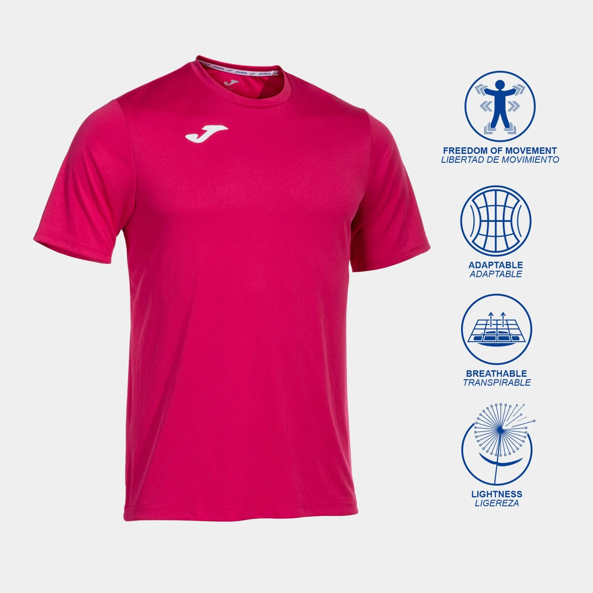 Joma Combi M/C Maglietta Uomo, Fucsia, L - immagine 2