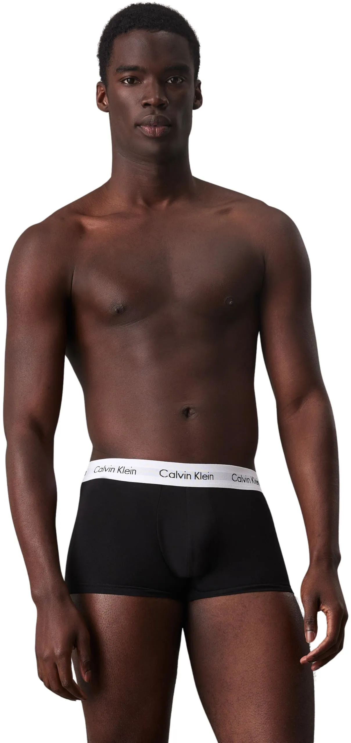 Calvin Klein Uomo Pantaloncini Boxer Vita Bassa, Confezione da 3, Multicolore (Black/White/Grey Heather), M - immagine 2