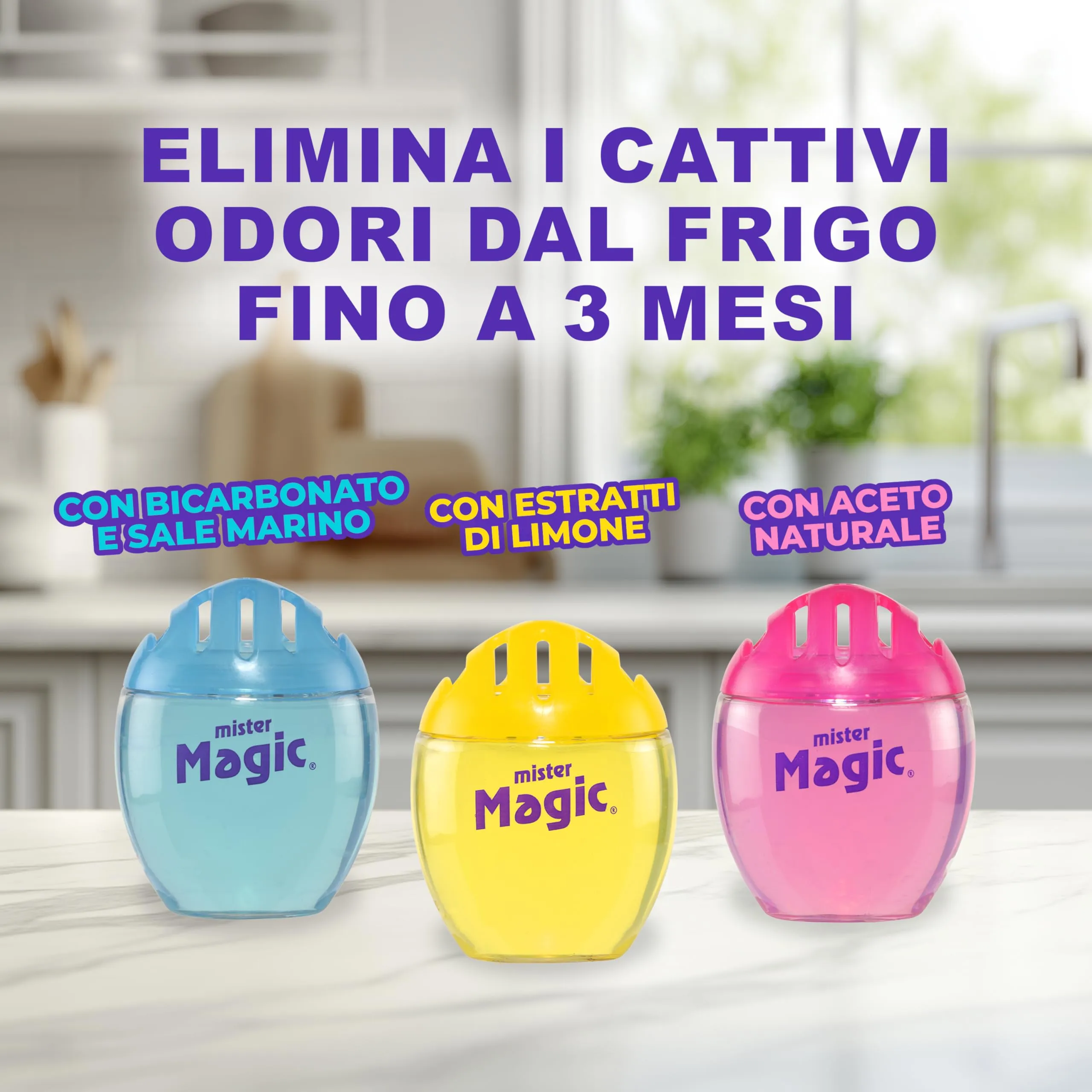 Mister Magic Assorbiodori Frigo, Gel Naturale con Estratti di Limone, 1 Unità - immagine 9