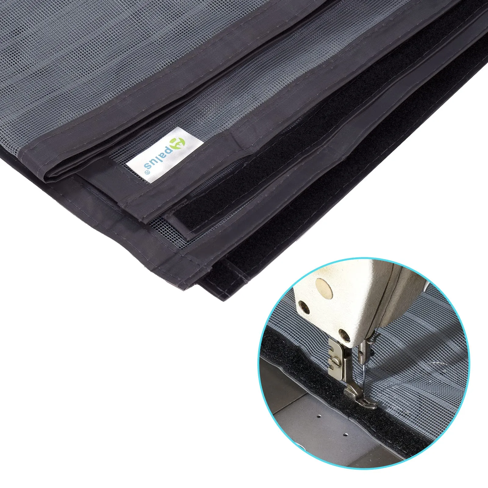 Apalus Zanzariera con Magneti per Porte, 140 x 240 cm, Grigio - immagine 6