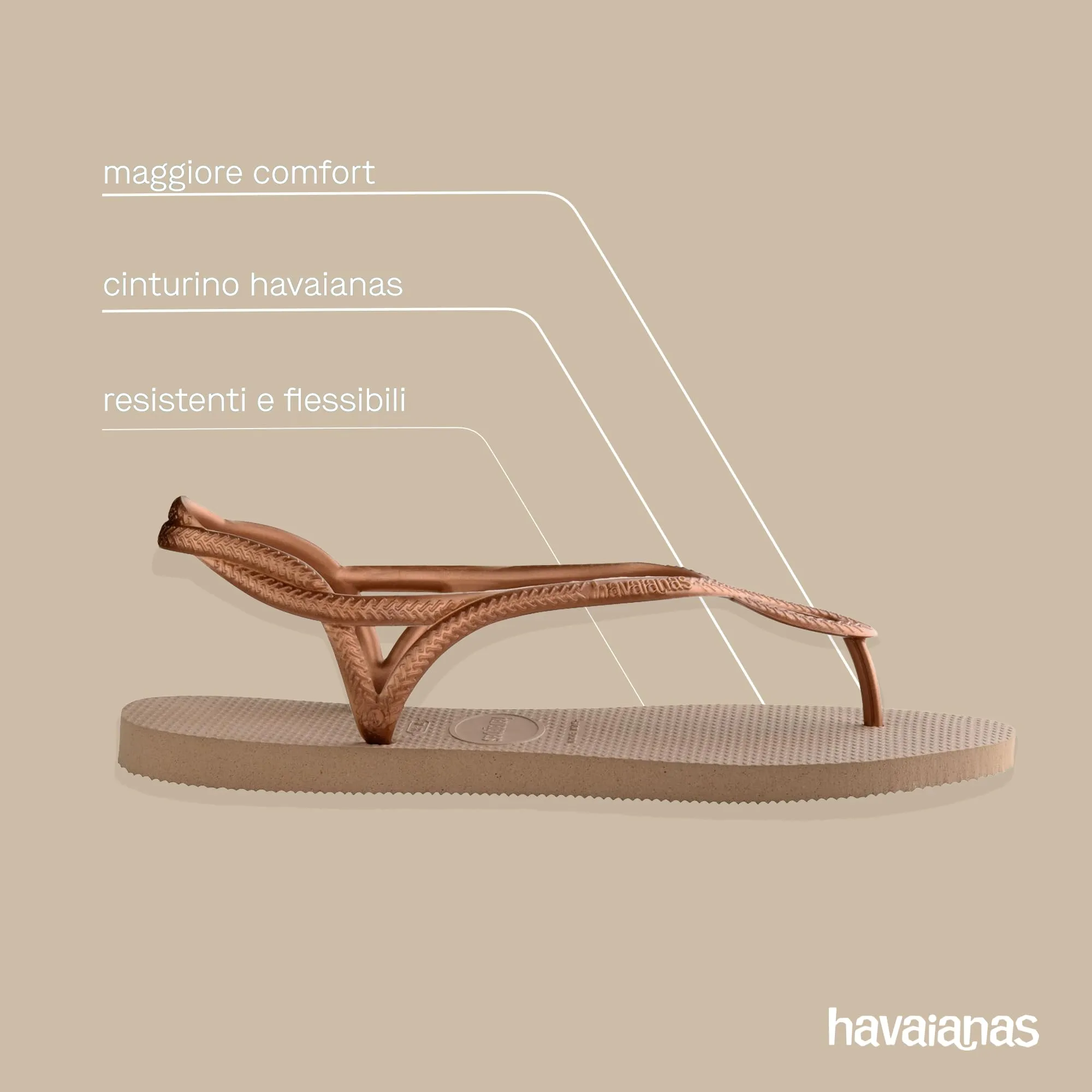Havaianas Luna Donna Sandali Oro Rosa 41/42 EU - immagine 7