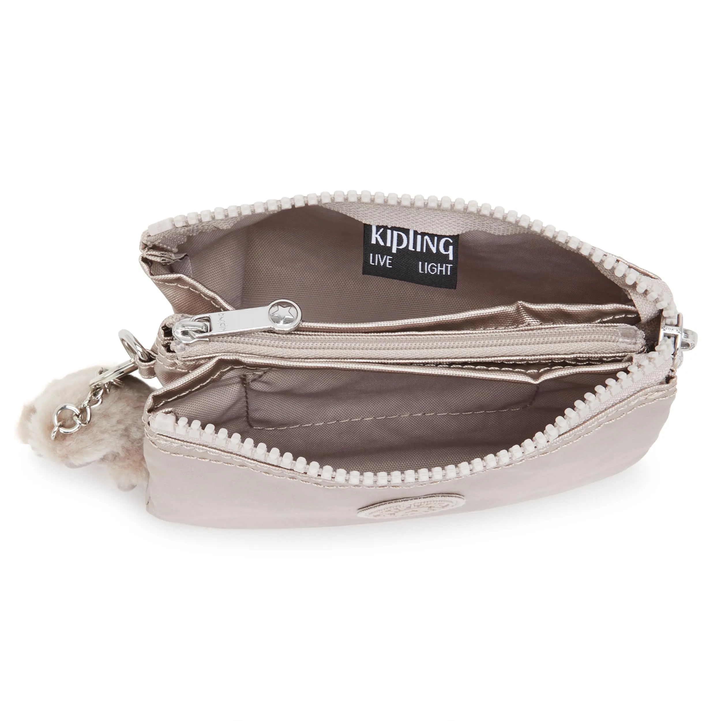 Kipling Creativity S Borsa Metallic Glow Argento K15205 - immagine 3