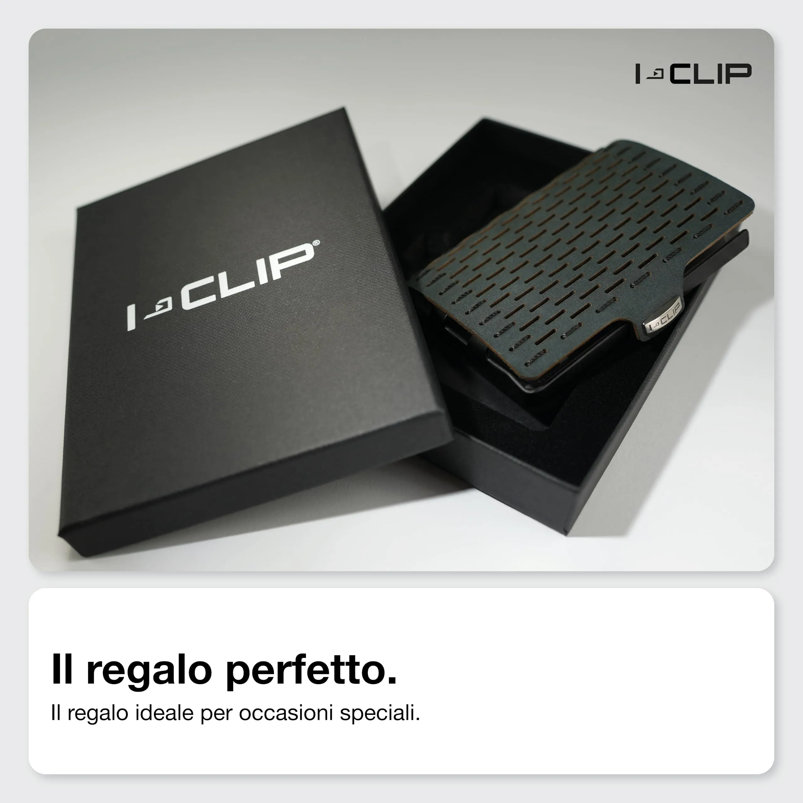 I-CLIP Original Portafoglio Uomo Slim in Pelle con Portamonete e Clip Banconote, Mini Wallet fino a 12 Carte - immagine 7