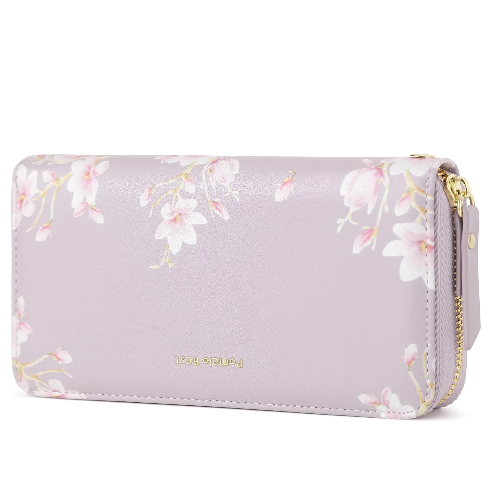 Pomelo Best Portafoglio in Pelle Donna Stampato Magnolia RFID - immagine 1
