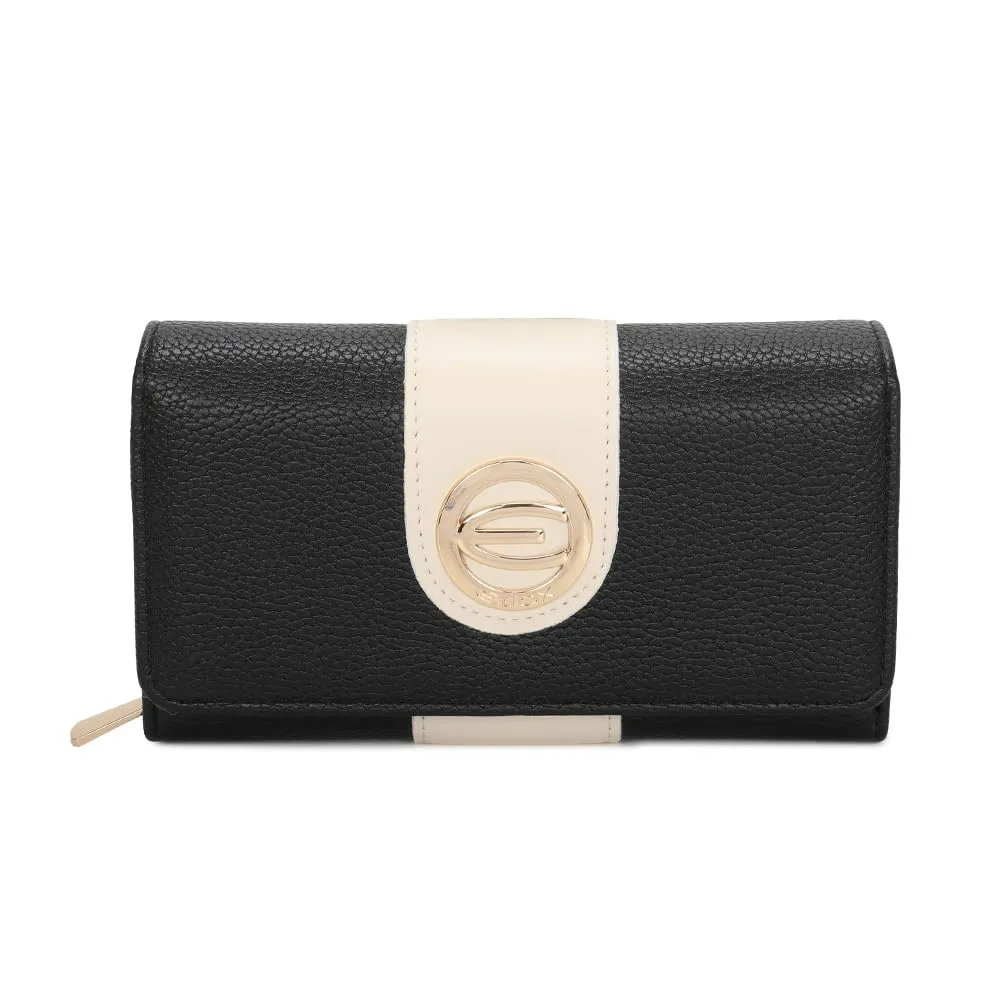 ELIOX Portafoglio Donna in Pelle PU Nero - immagine 1