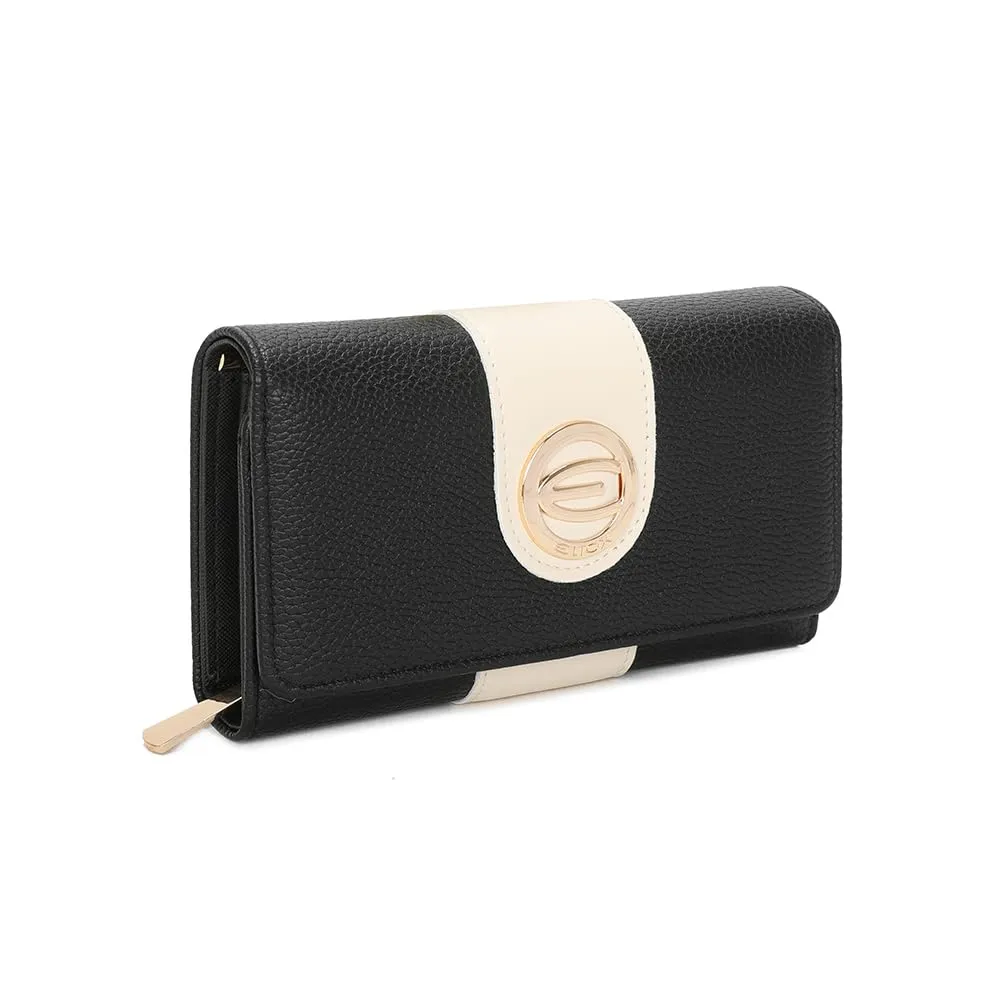 ELIOX Portafoglio Donna in Pelle PU Nero - immagine 3