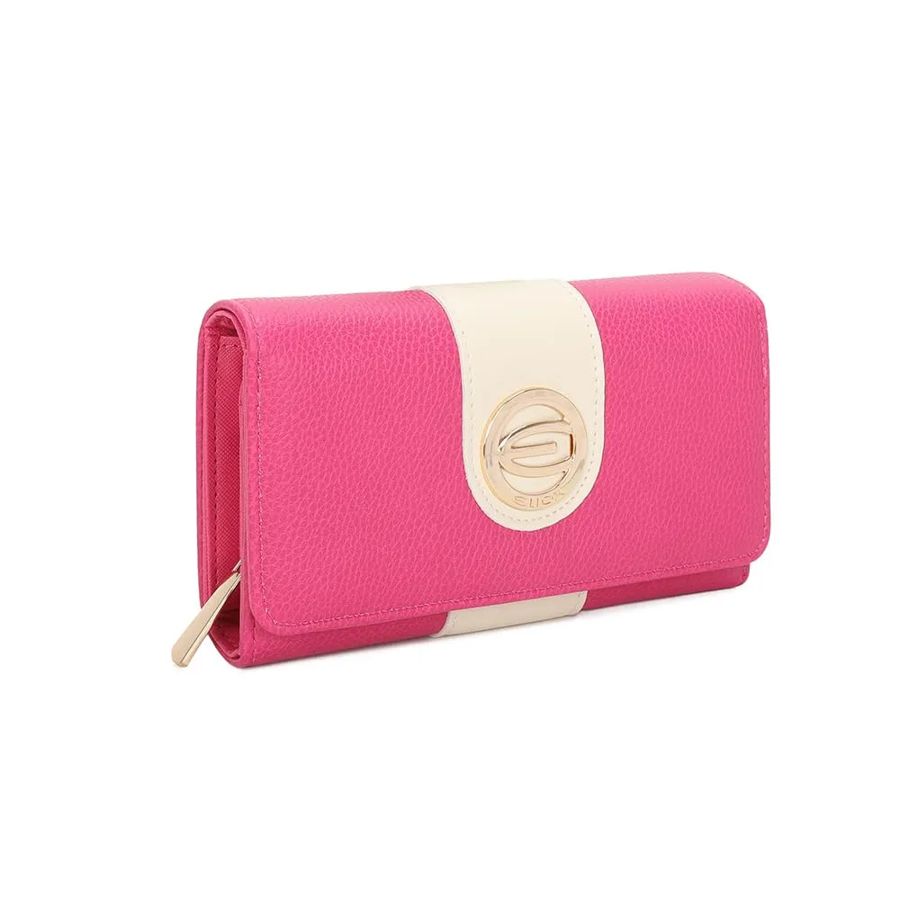 ELIOX Portafoglio Donna in Pelle PU (Fucsia) - immagine 3