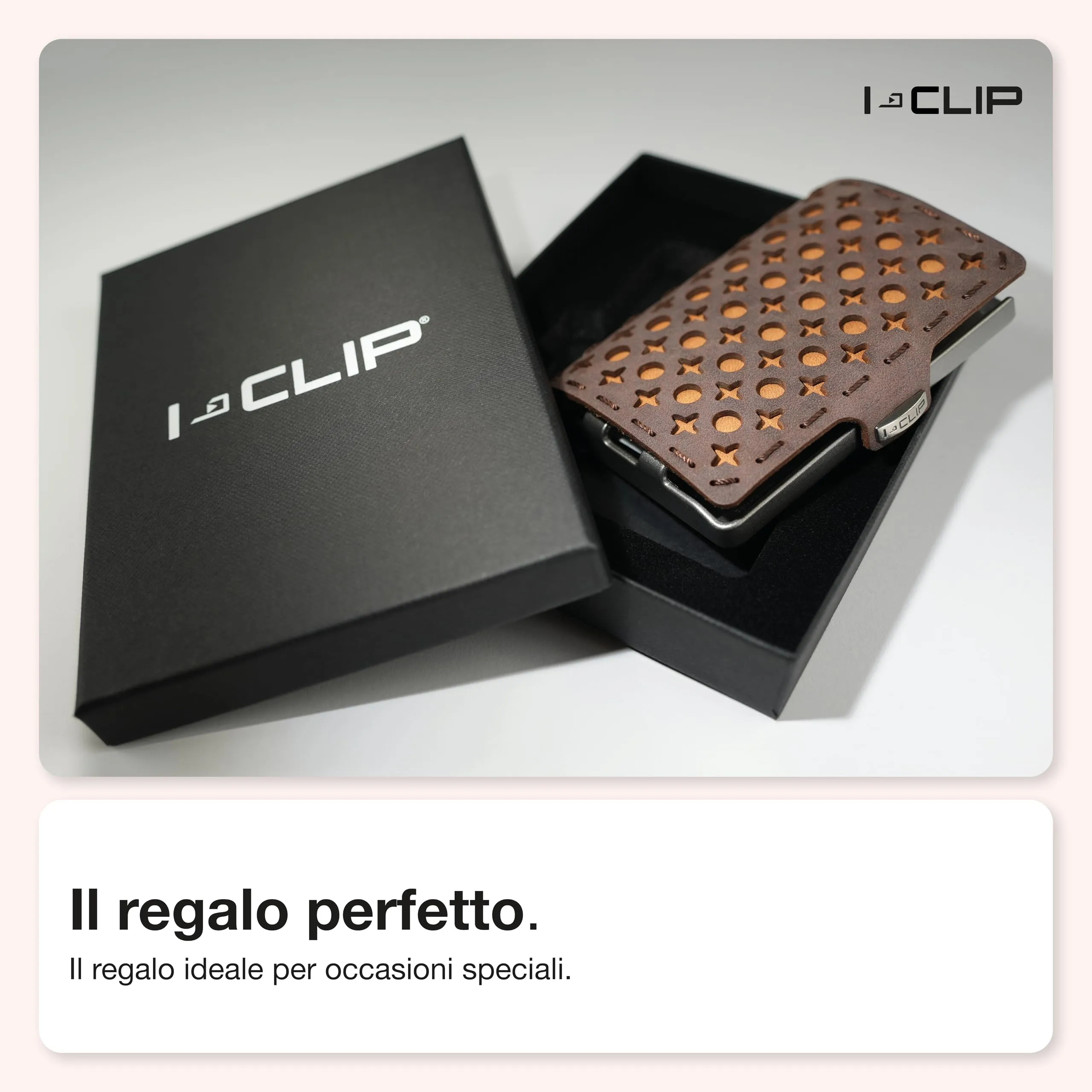 I-CLIP Original Portafoglio Uomo Slim in Pelle con Portamonete e Clip per Banconote, fino a 12 Carte - immagine 7