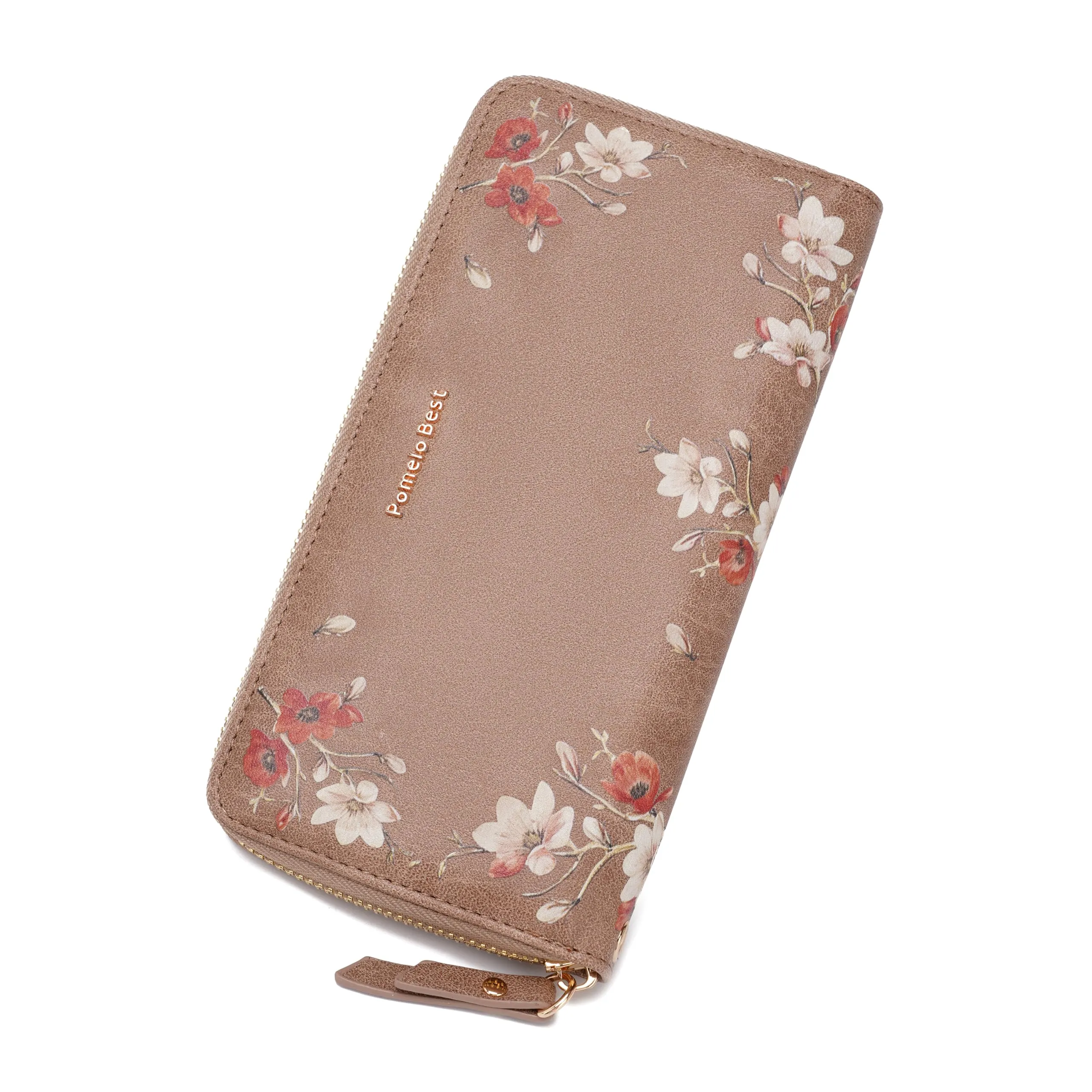 Pomelo Best Portafoglio in Pelle Donna Stampato Magnolia RFID - immagine 1