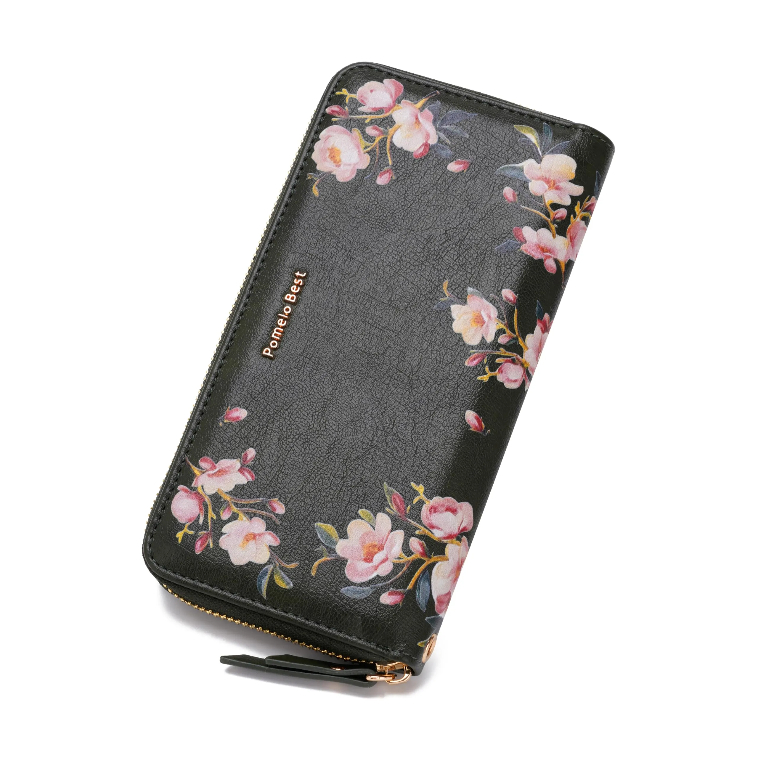 Pomelo Best Portafoglio in Pelle Donna Stampato Magnolia RFID - immagine 1