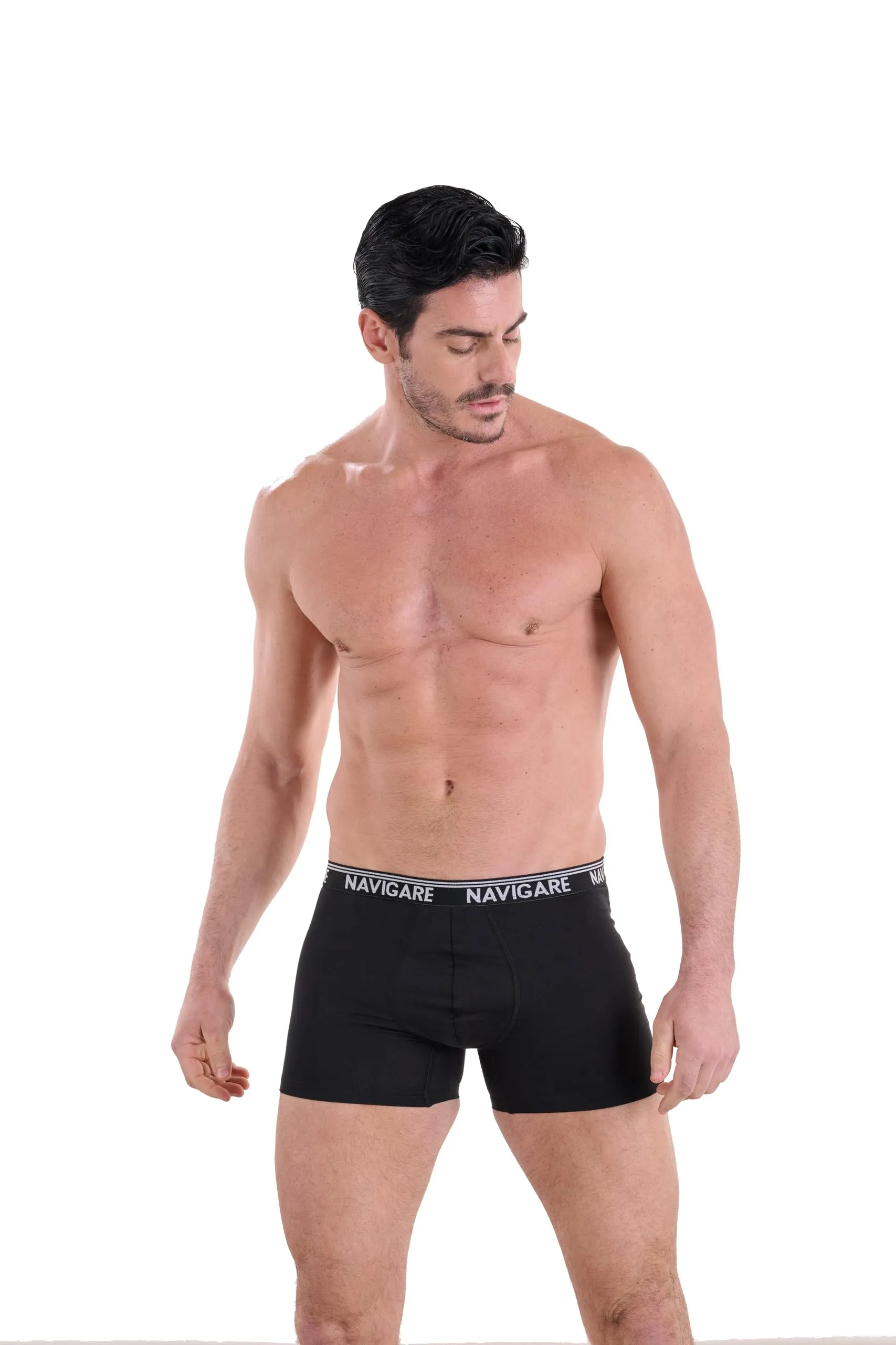 Navigare Boxer Uomo Jersey Cotone Elasticizzato, Pack da 6, XL - immagine 2