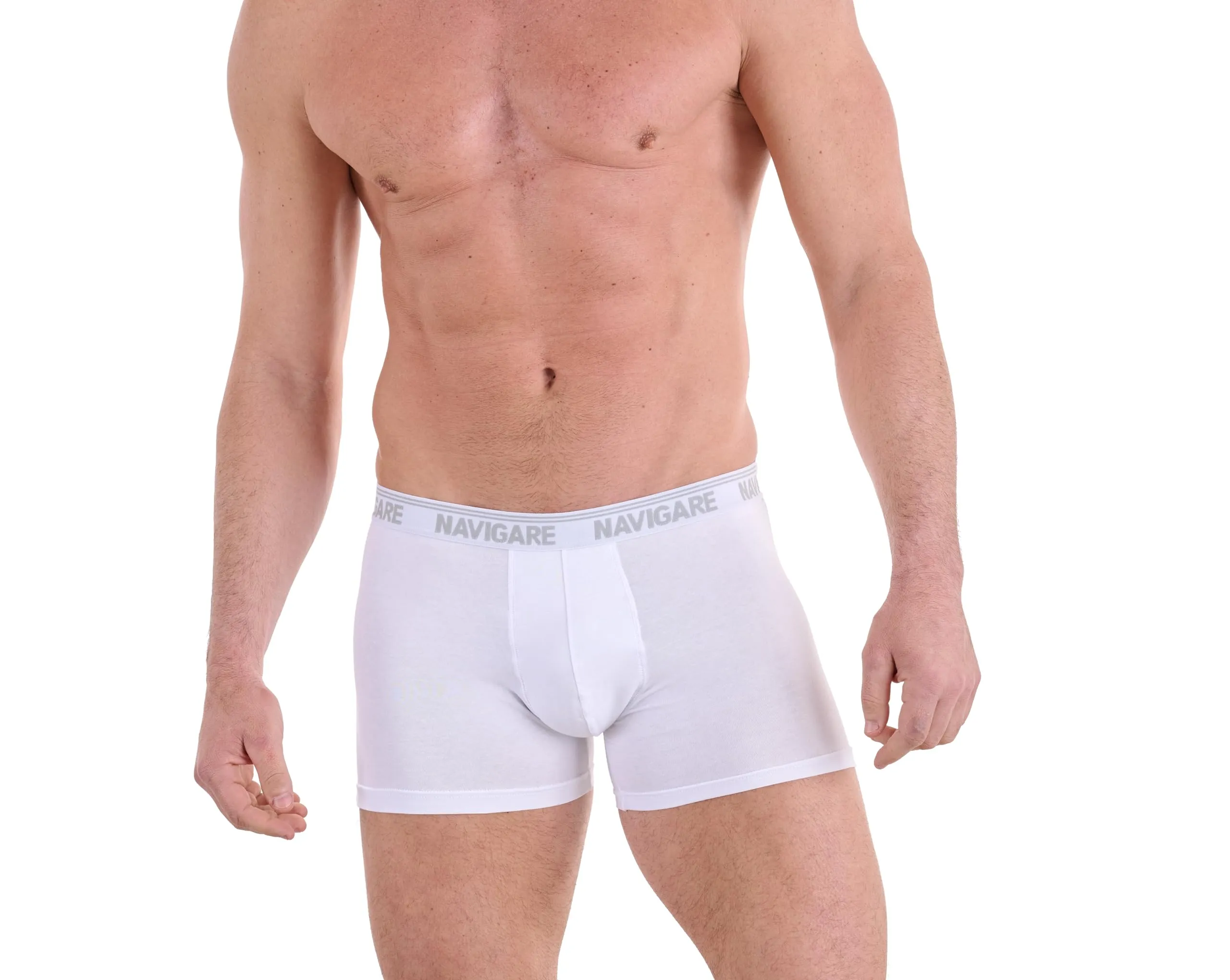 Navigare 573/E Boxer, Bianco, Large, Pack of 6, Men - immagine 1