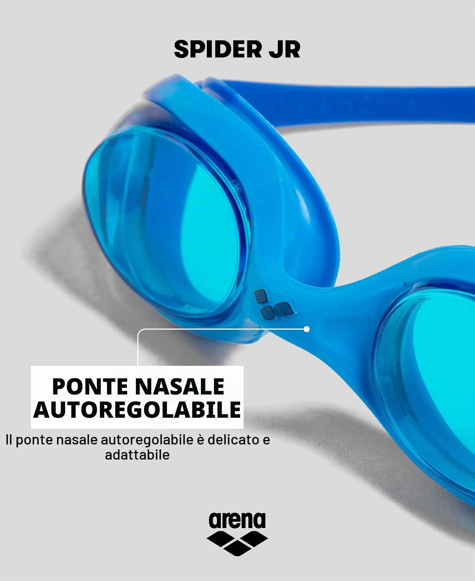 Arena Spider Junior Mirror Occhialini Nuoto Anti-Appannamento per Bambini - immagine 6