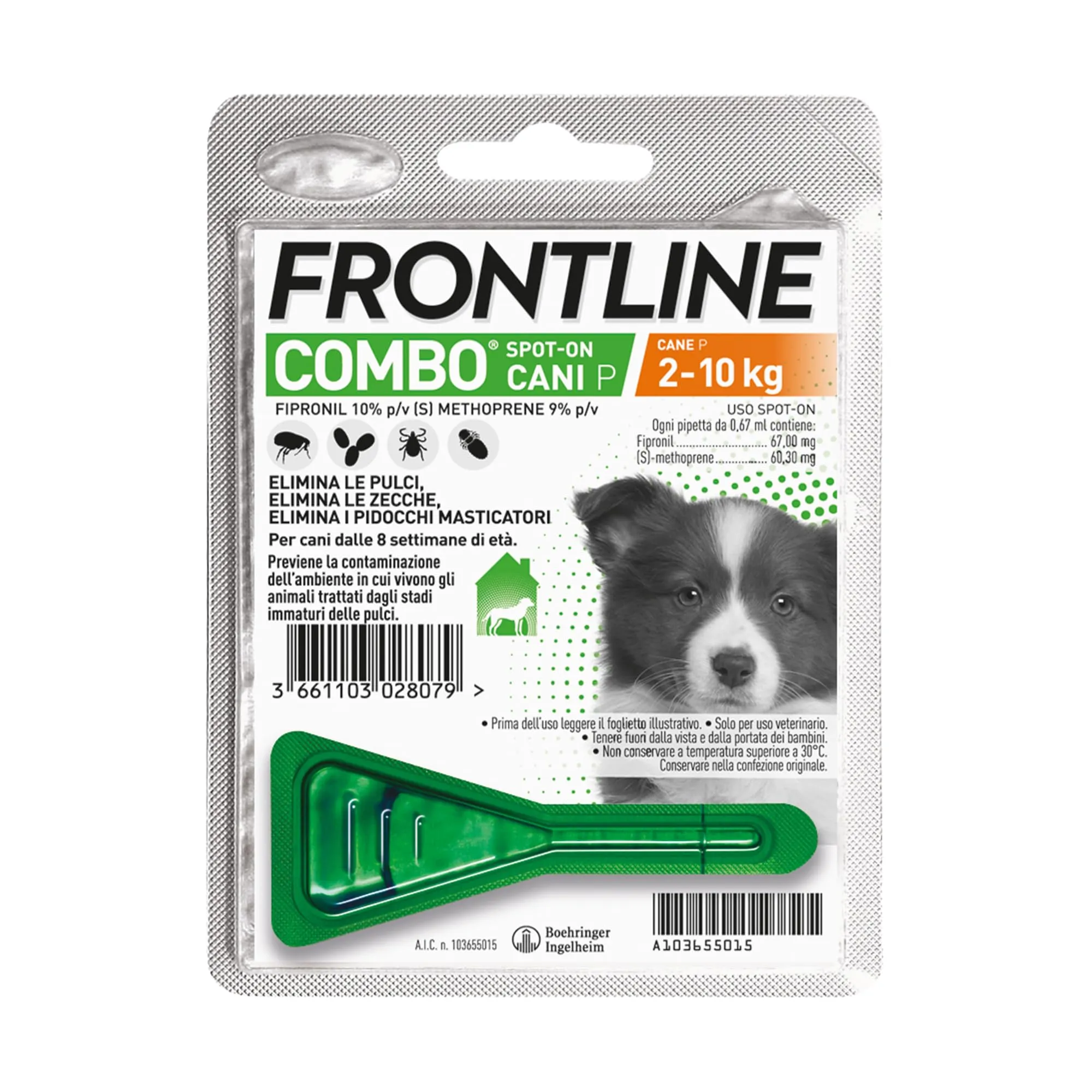 Frontline Combo Cani Antiparassitario Contro Pulci e Zecche (2-10kg) - immagine 1