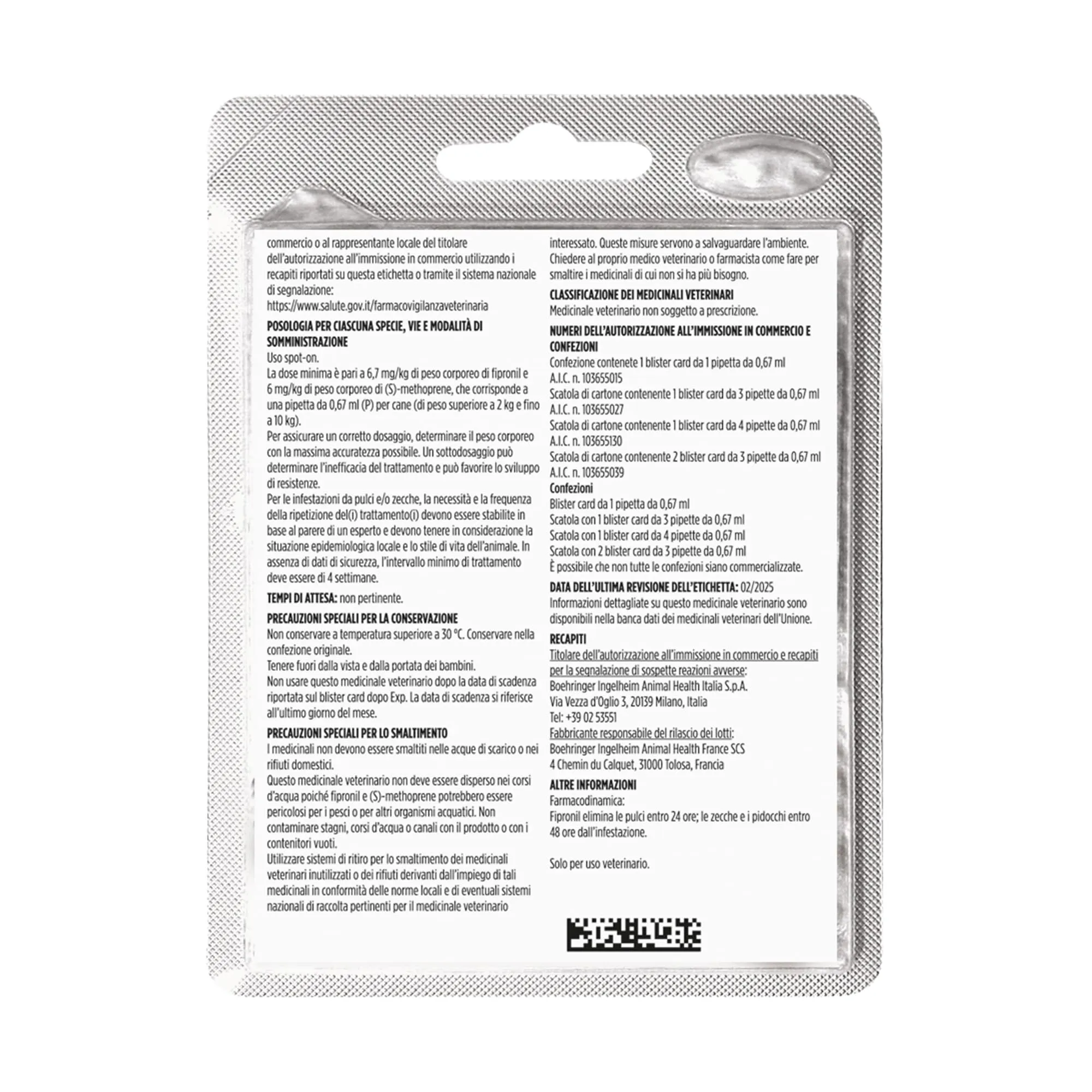 Frontline Combo Cani Antiparassitario Contro Pulci e Zecche (2-10kg) - immagine 2