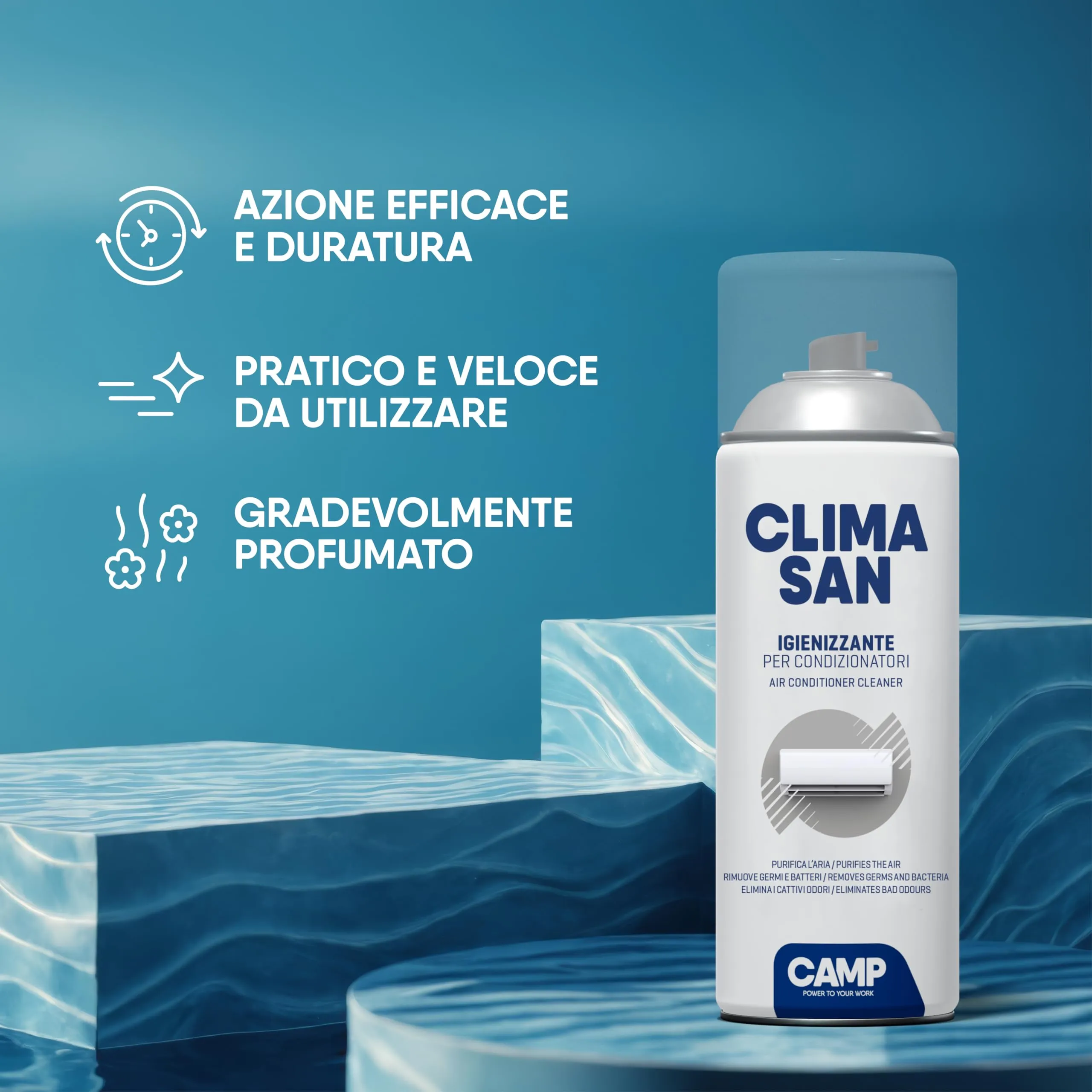 CAMP Climasan Igienizzante per Climatizzatore, 400 ml - immagine 3