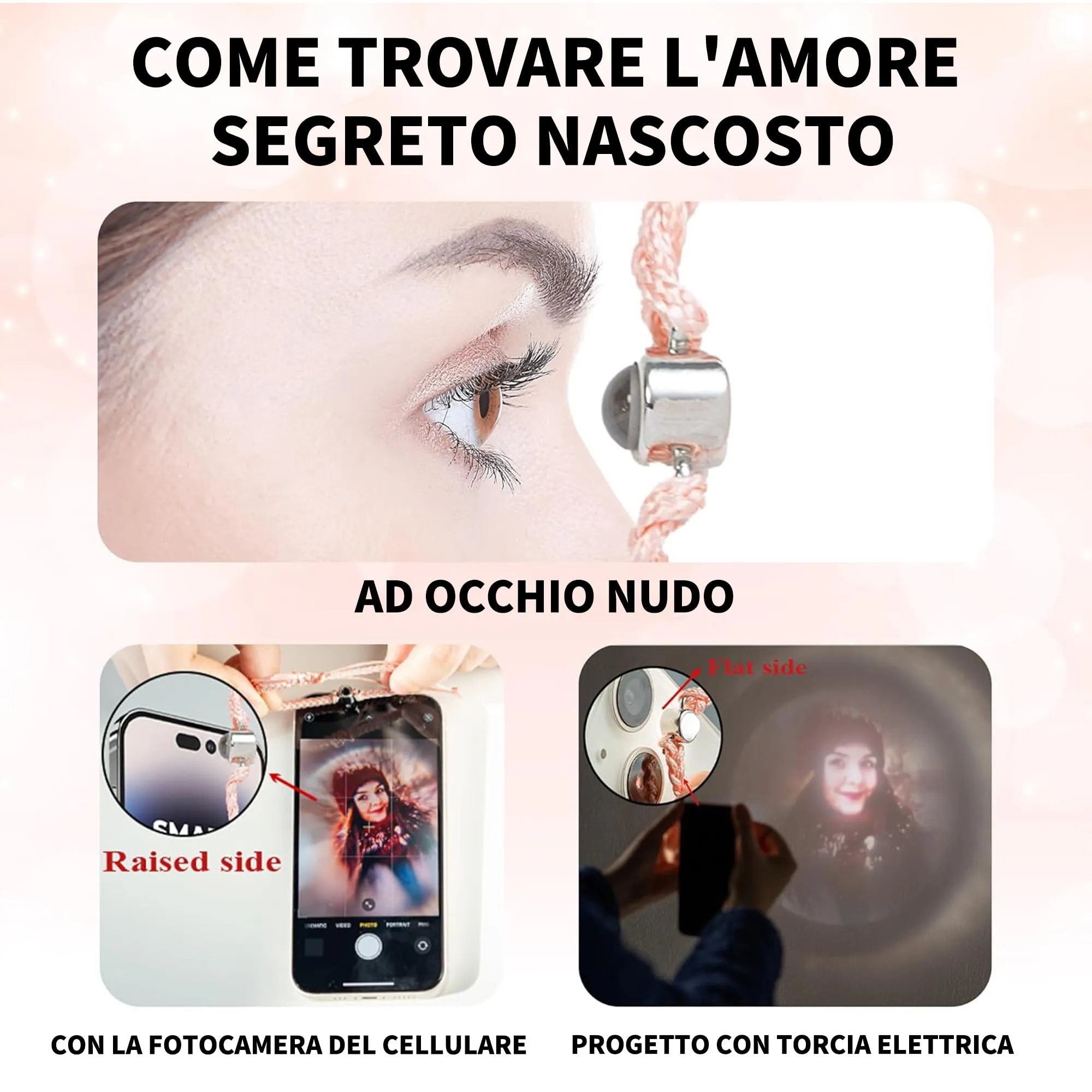 Easycosy Bracciale con Foto Personalizzata per Donna e Uomo - immagine 3