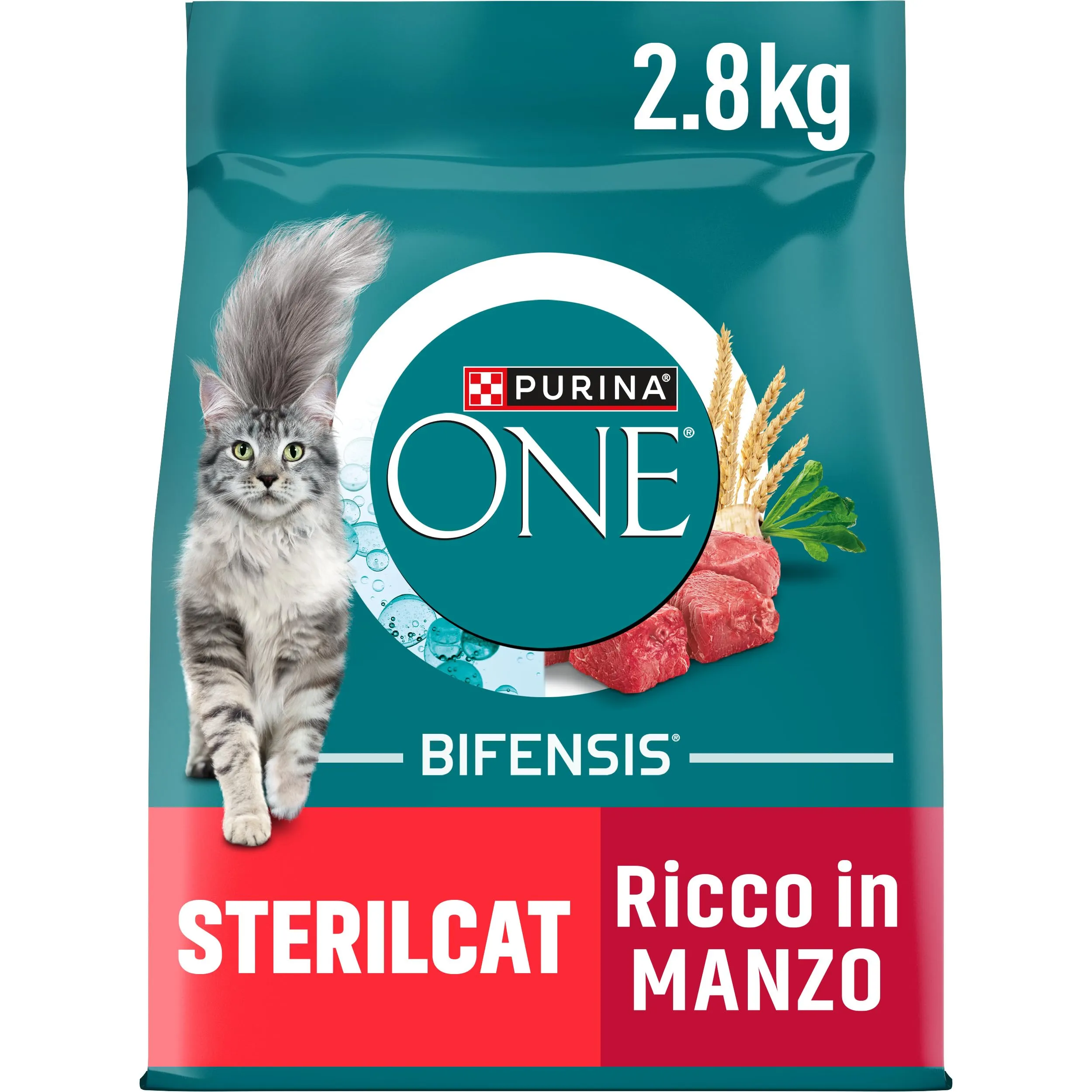 Purina ONE Bifensis Sterilcat Crocchette per Gatti Adulti Sterilizzati al Manzo, 2,8 kg - immagine 1