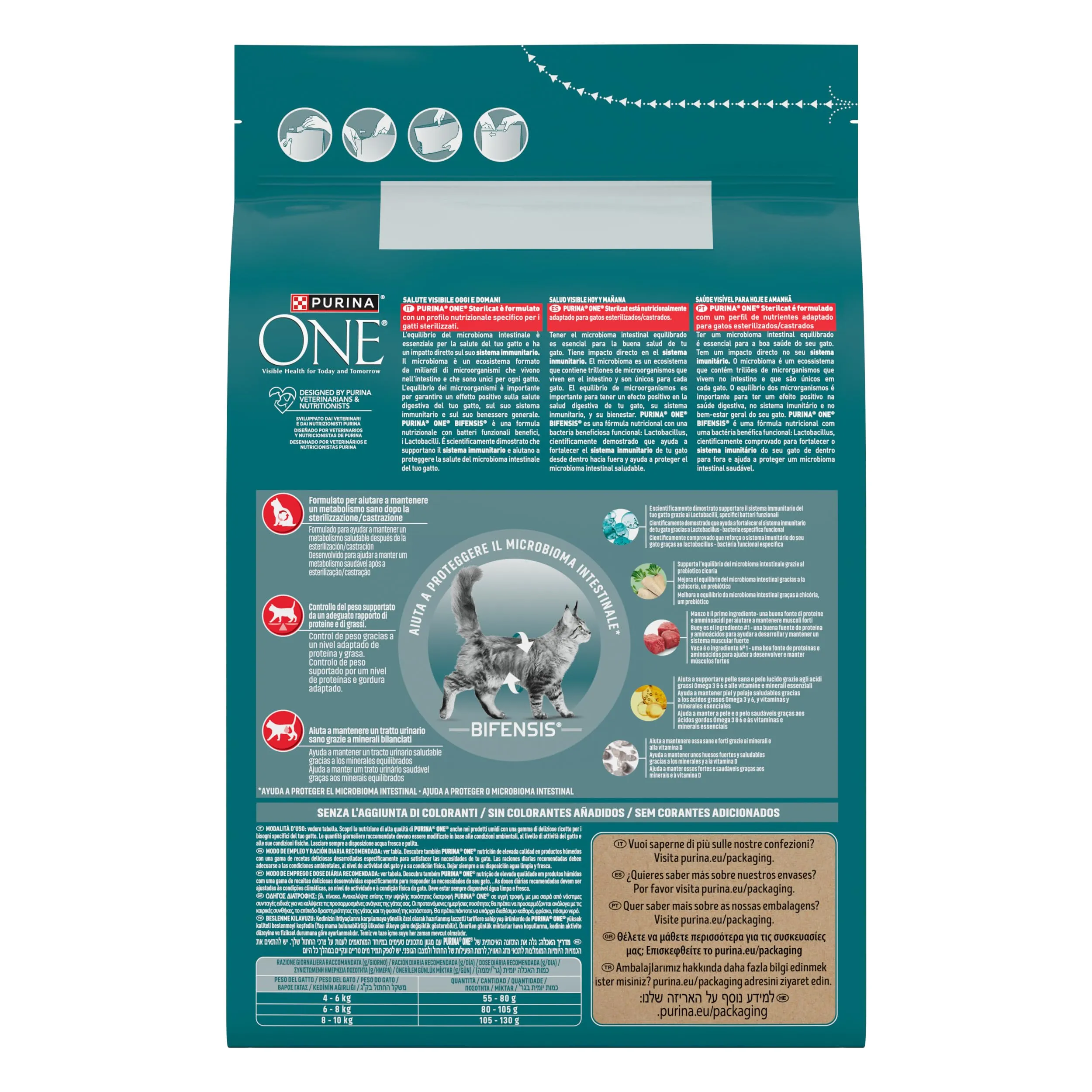 Purina ONE Bifensis Sterilcat Crocchette per Gatti Adulti Sterilizzati al Manzo, 2,8 kg - immagine 3