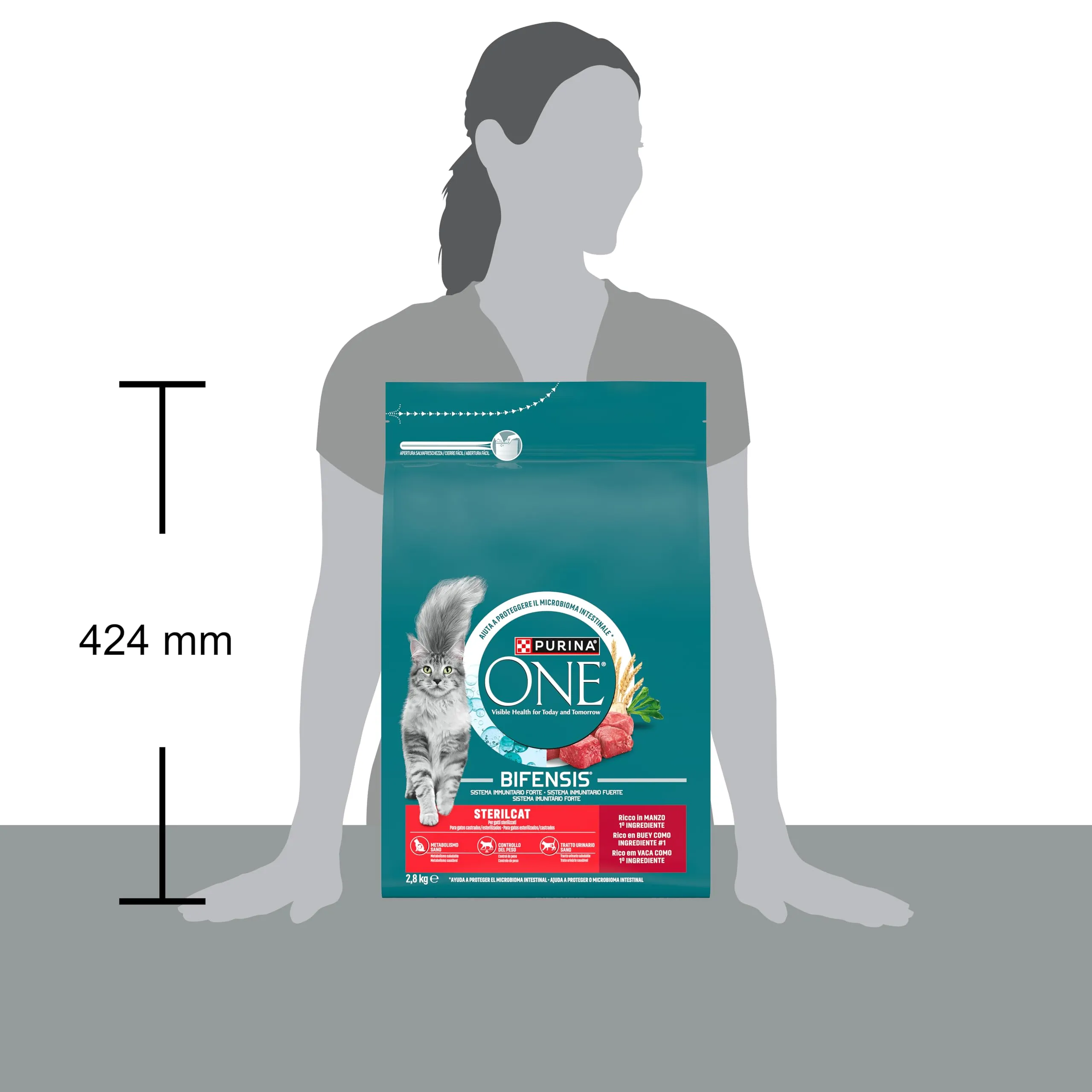 Purina ONE Bifensis Sterilcat Crocchette per Gatti Adulti Sterilizzati al Manzo, 2,8 kg - immagine 4
