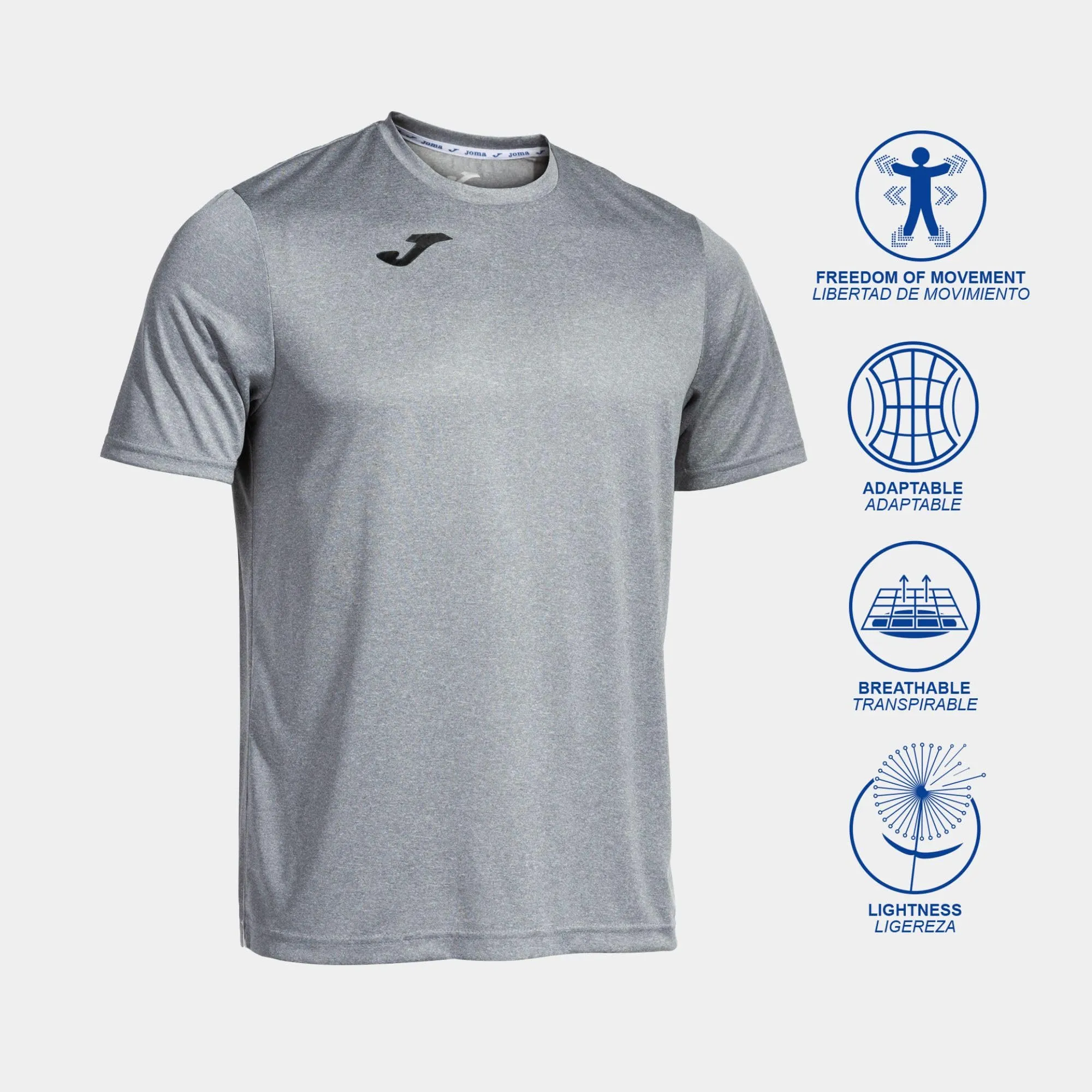 Joma Combi Men's T-Shirt, Light Grey, M - immagine 2