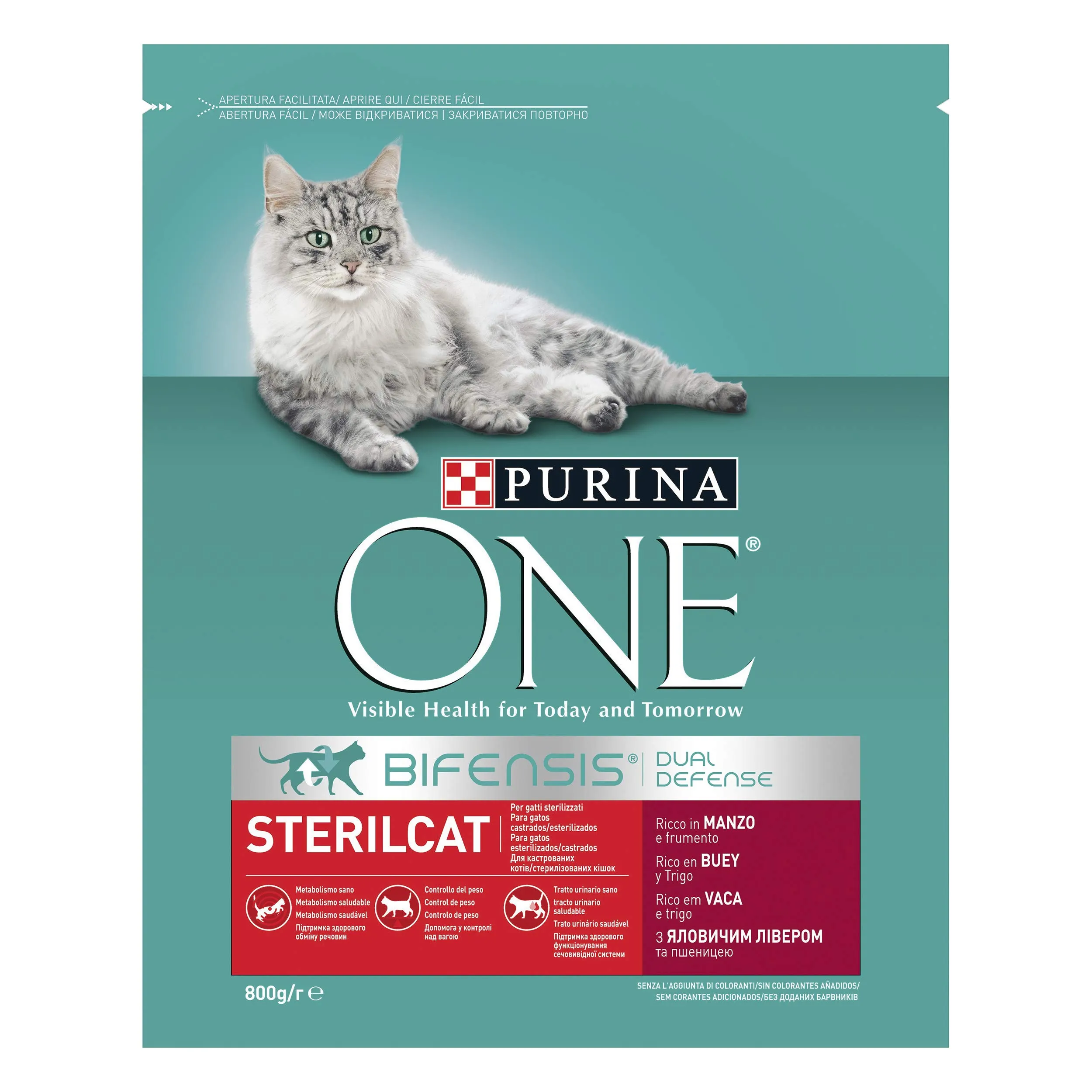 Purina One Bifensis Sterilcat Croccantini per Gatti Sterilizzati con Manzo e Frumento, 8 x 800 g - immagine 7