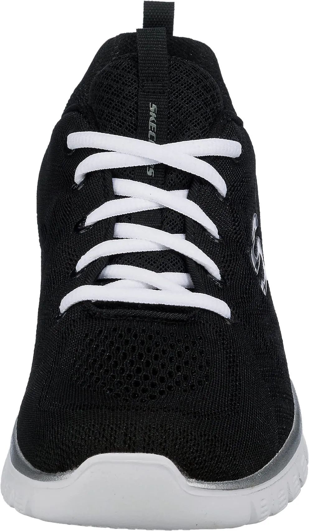 Skechers Donna Graceful Get Connected Trainers, Black Mesh/White Trim, 35.5 EU - immagine 4