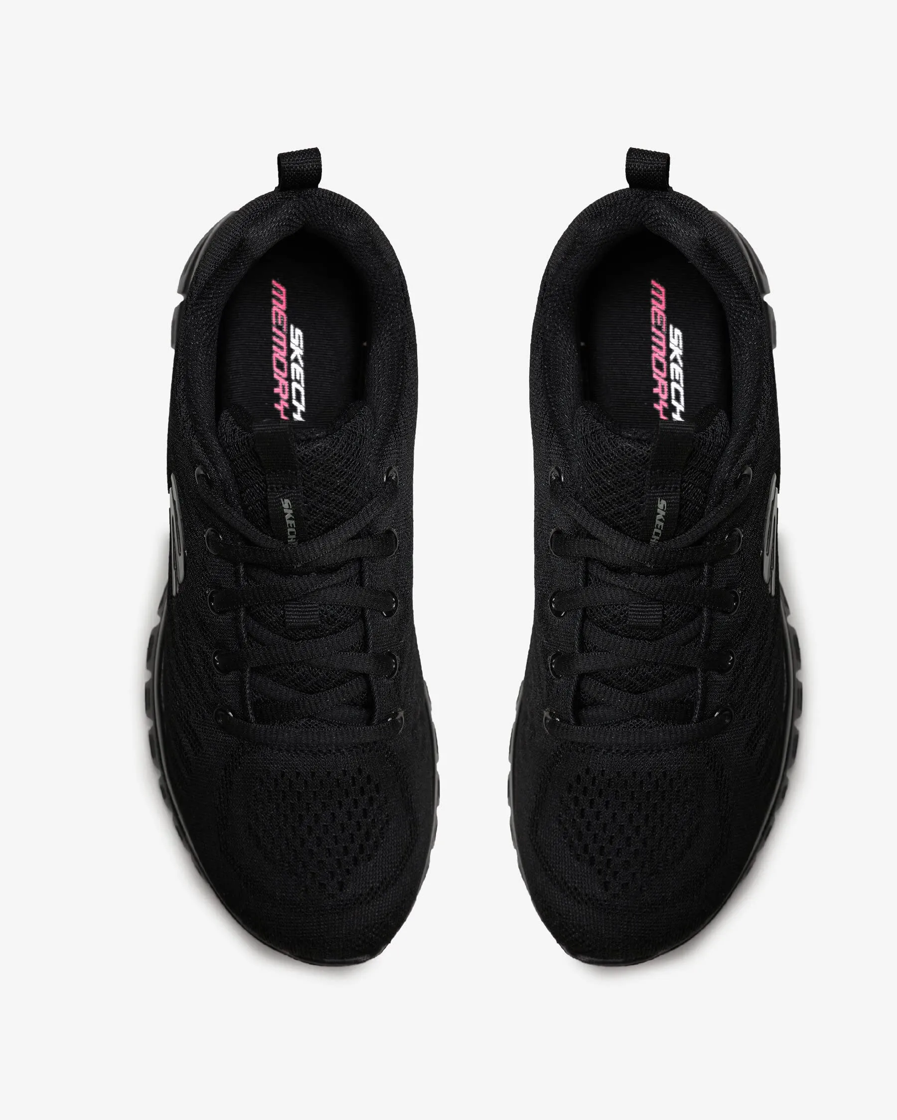 Skechers Donna Graceful Get Connected Trainers, Black Mesh / Trim, 36 EU Larga - immagine 7