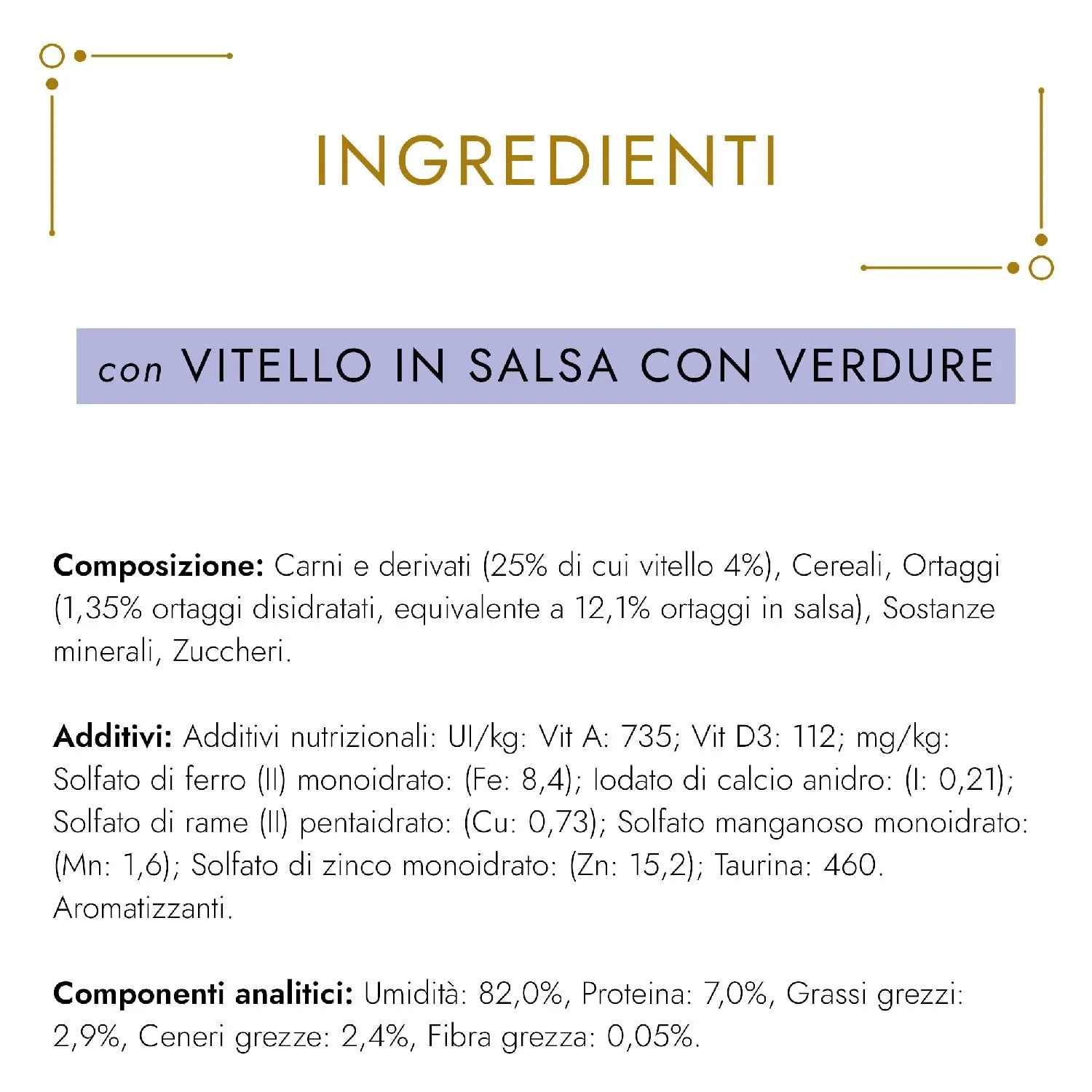 Gourmet Purina Gold Umido Gatto Dadini in Salsa con Vitello e Verdure, 24 x 85 g - immagine 5