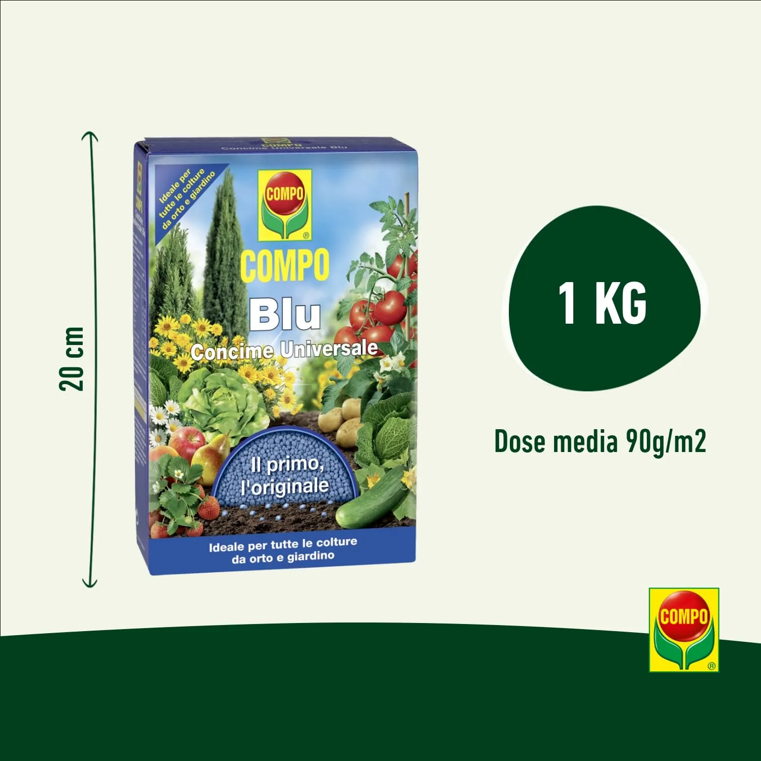 Compo Blu Concime Granulare Universale per Orto e Giardino, 1 kg - immagine 4