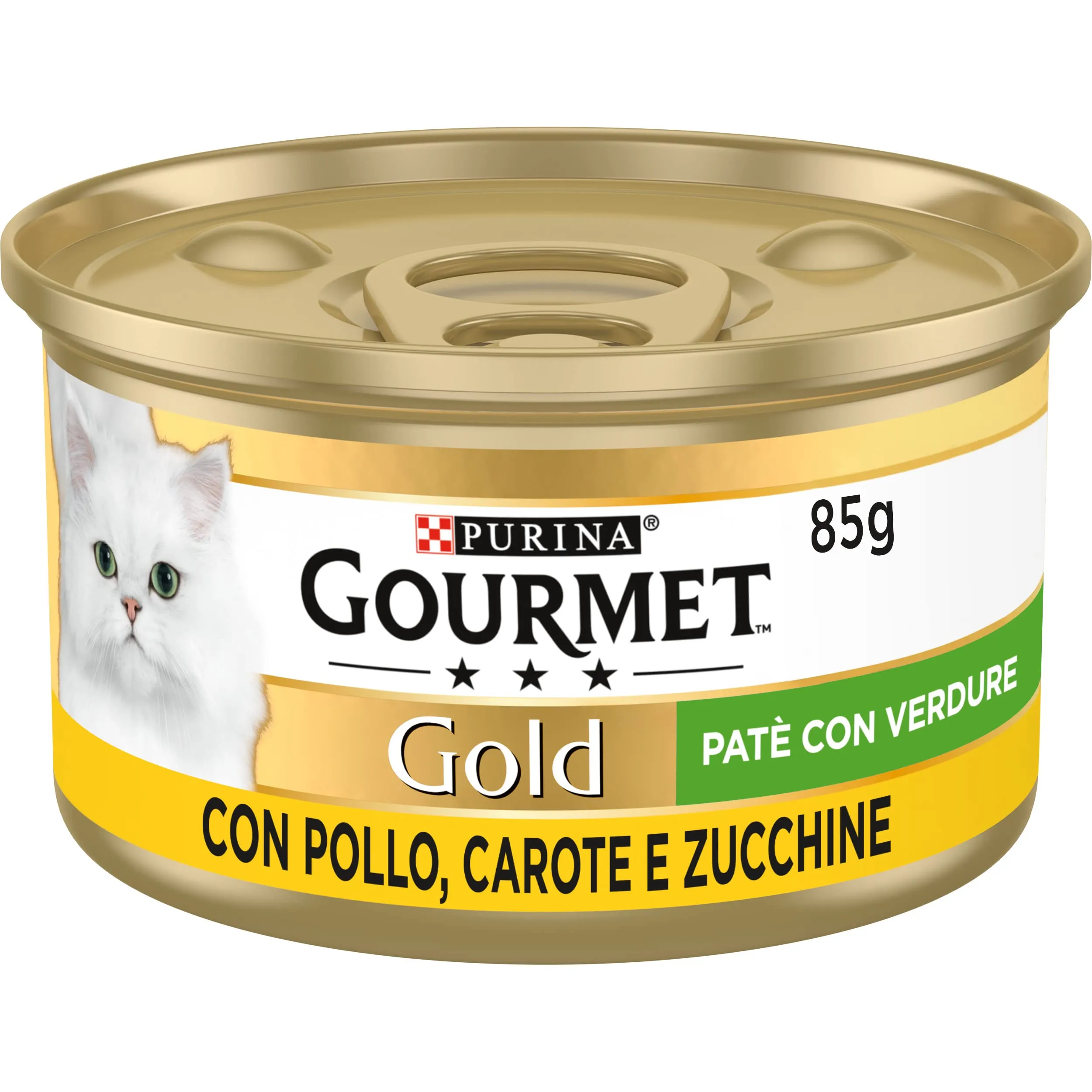Gourmet Gold Cibo Umido per Gatti Adulti Patè Pollo, Carote e Zucchine, 24 x 85 g - immagine 2