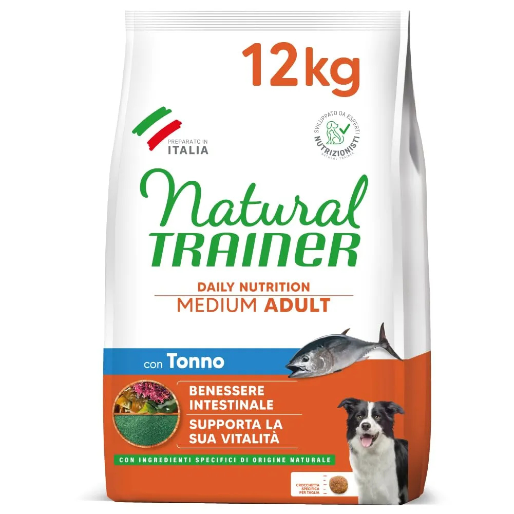 Trainer Natural Medium Cibo per Cani Adulti con Tonno, 12kg - immagine 1