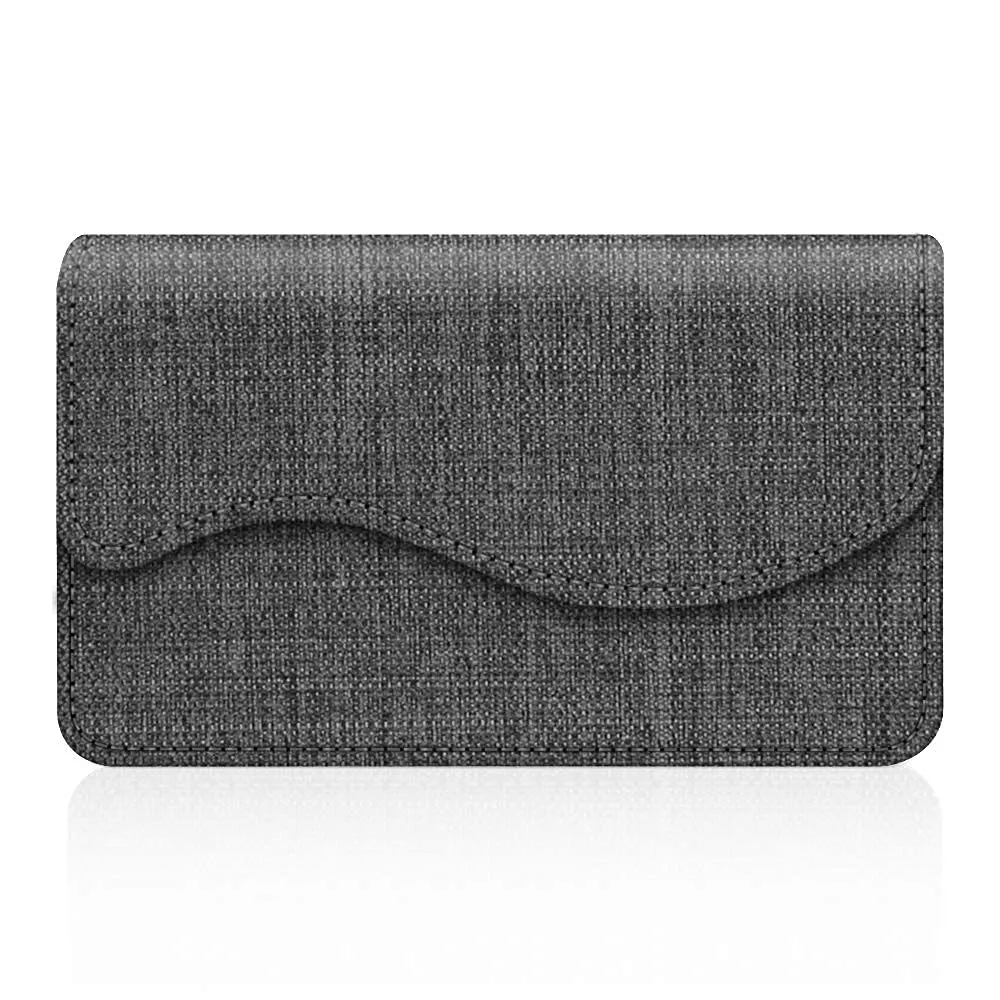 FINTIE Porta Biglietti da Visita con Chiusura Magnetica - Z-denim Charcoal - immagine 7