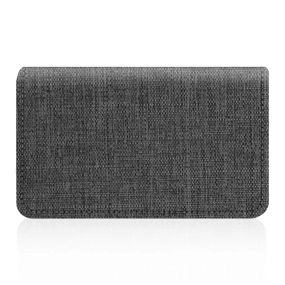 FINTIE Porta Biglietti da Visita con Chiusura Magnetica - Z-denim Charcoal - immagine 8