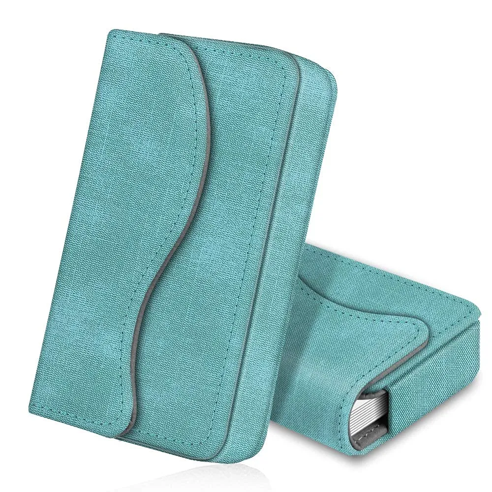 FINTIE Porta Biglietti da Visita con Chiusura Magnetica, Turquoise - immagine 1