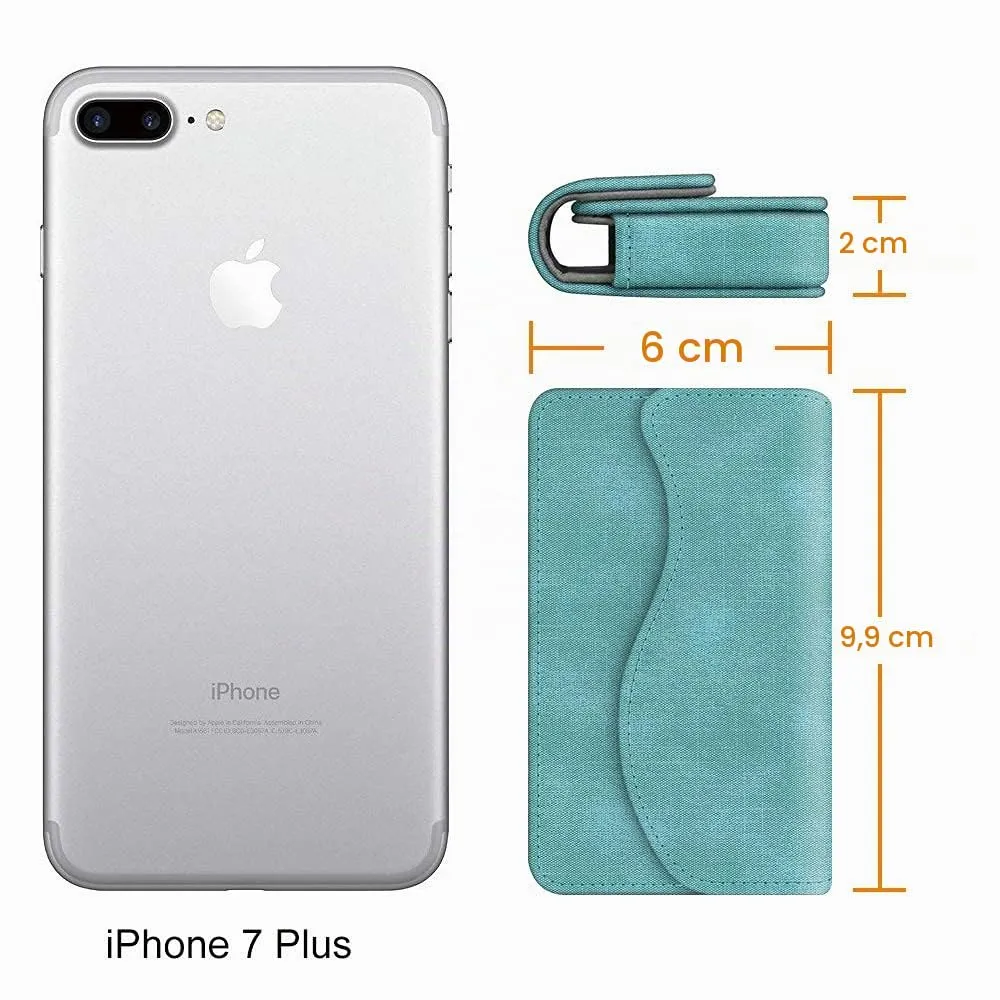 FINTIE Porta Biglietti da Visita con Chiusura Magnetica, Turquoise - immagine 6