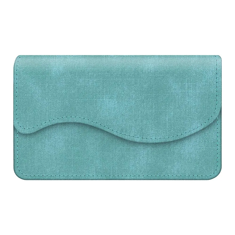 FINTIE Porta Biglietti da Visita con Chiusura Magnetica, Turquoise - immagine 7