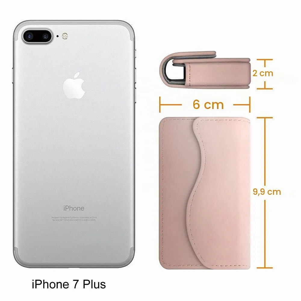 FINTIE Porta Biglietti da Visita con Chiusura Magnetica - Oro Rosa - immagine 6
