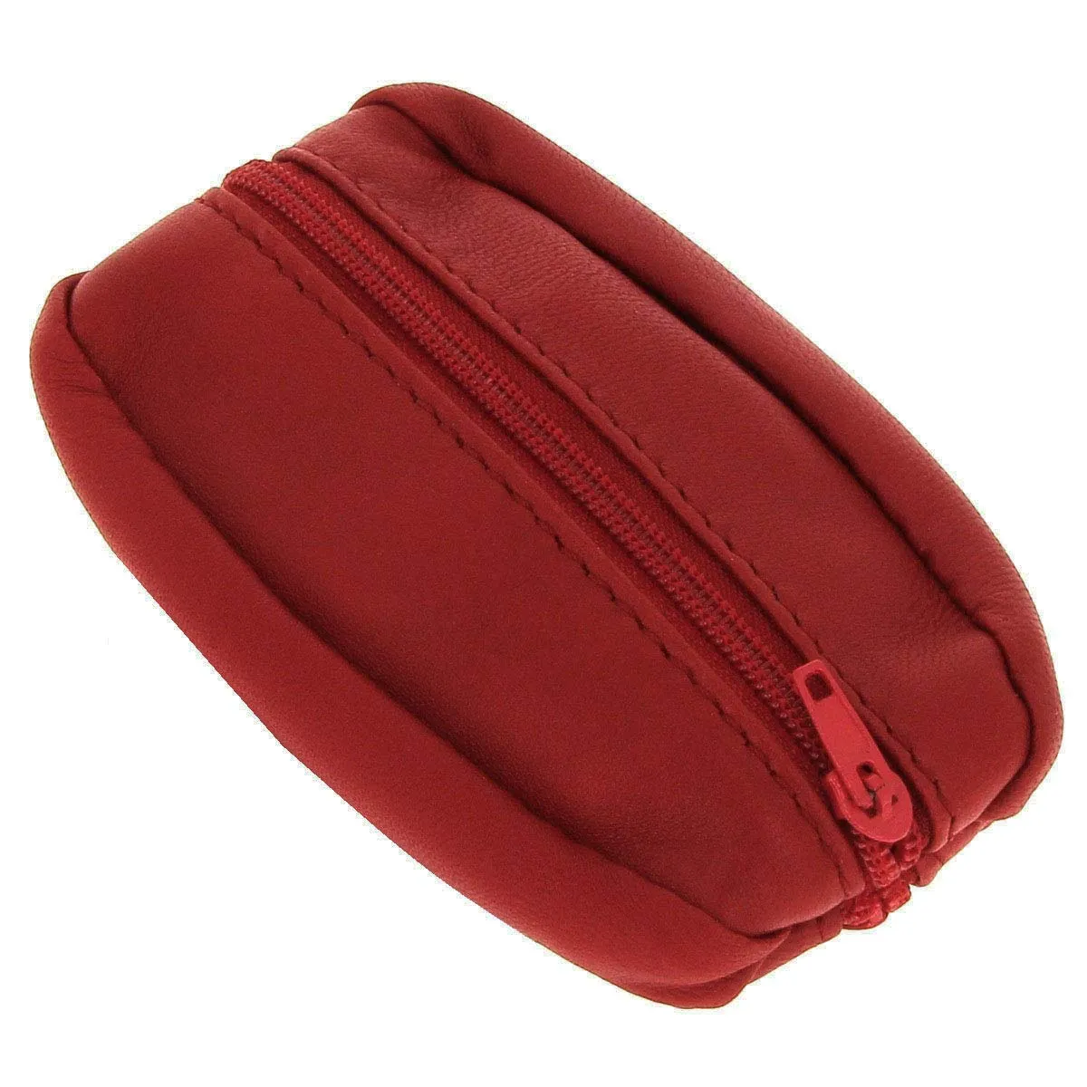 Karl Loven Portamonete Donna in Pelle Slim Rosso Bordeaux con Doppio Scomparto e Portachiavi - immagine 1