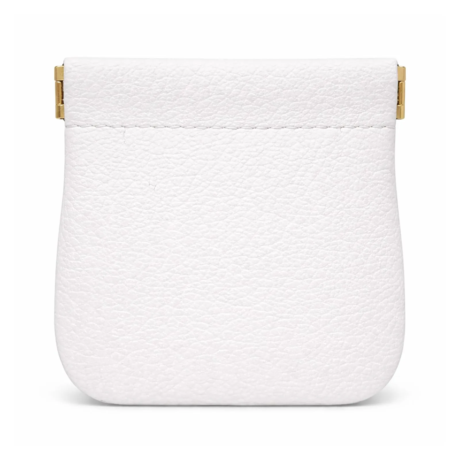 FAST WORLD SHOPPING Portamonete in Vera Pelle Made in Italy, Bianco - immagine 3