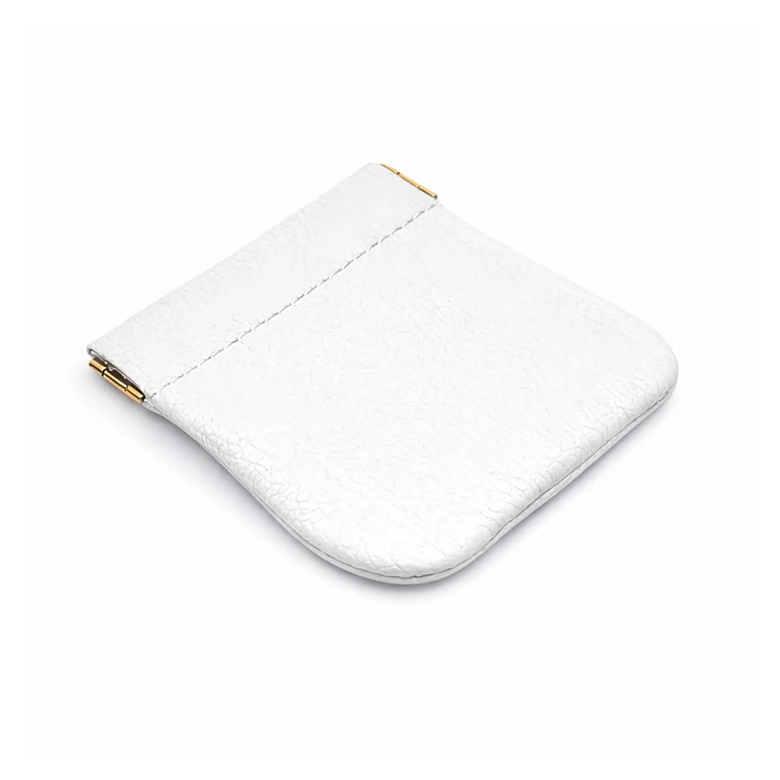FAST WORLD SHOPPING Portamonete in Vera Pelle Made in Italy, Bianco - immagine 4