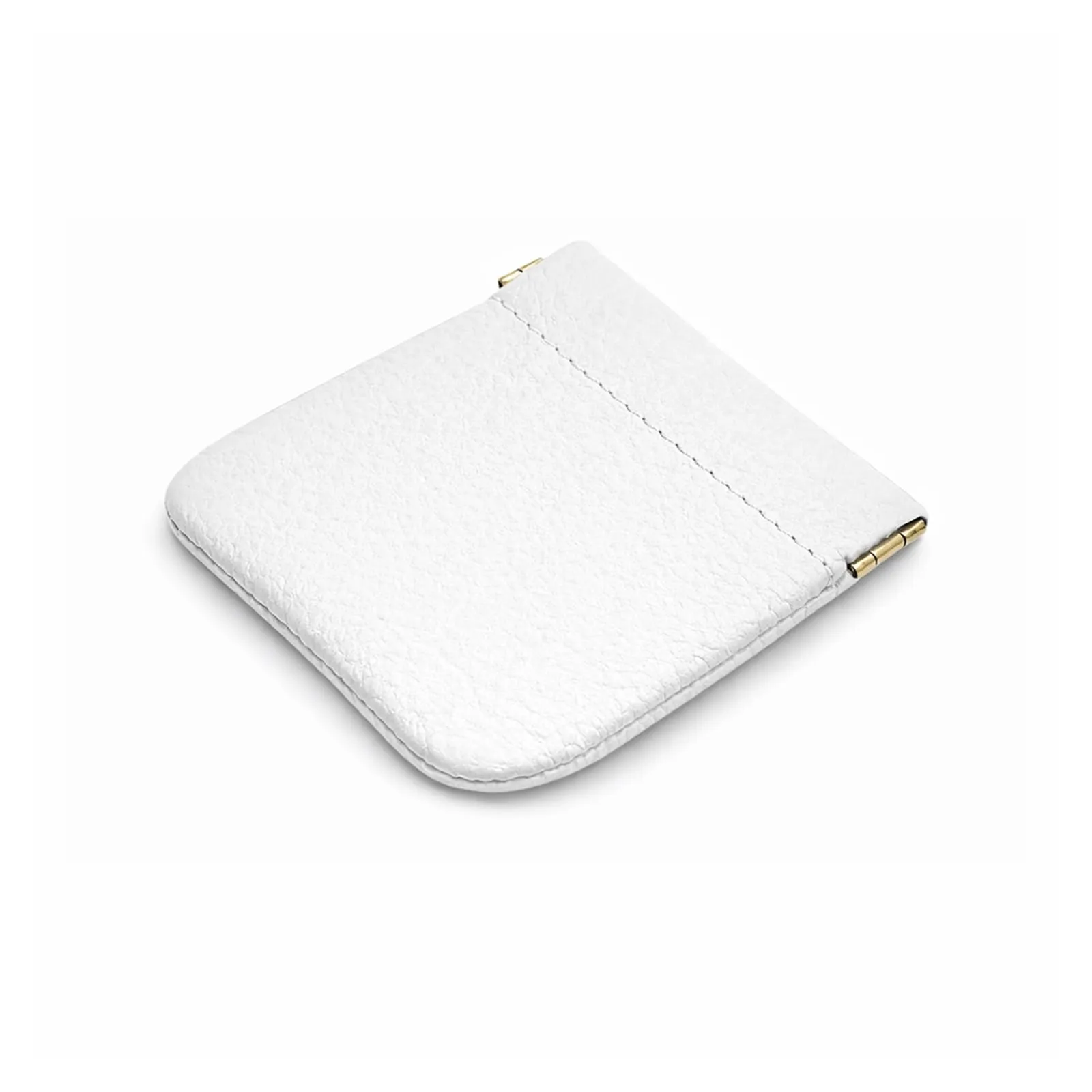 FAST WORLD SHOPPING Portamonete in Vera Pelle Made in Italy, Bianco - immagine 5