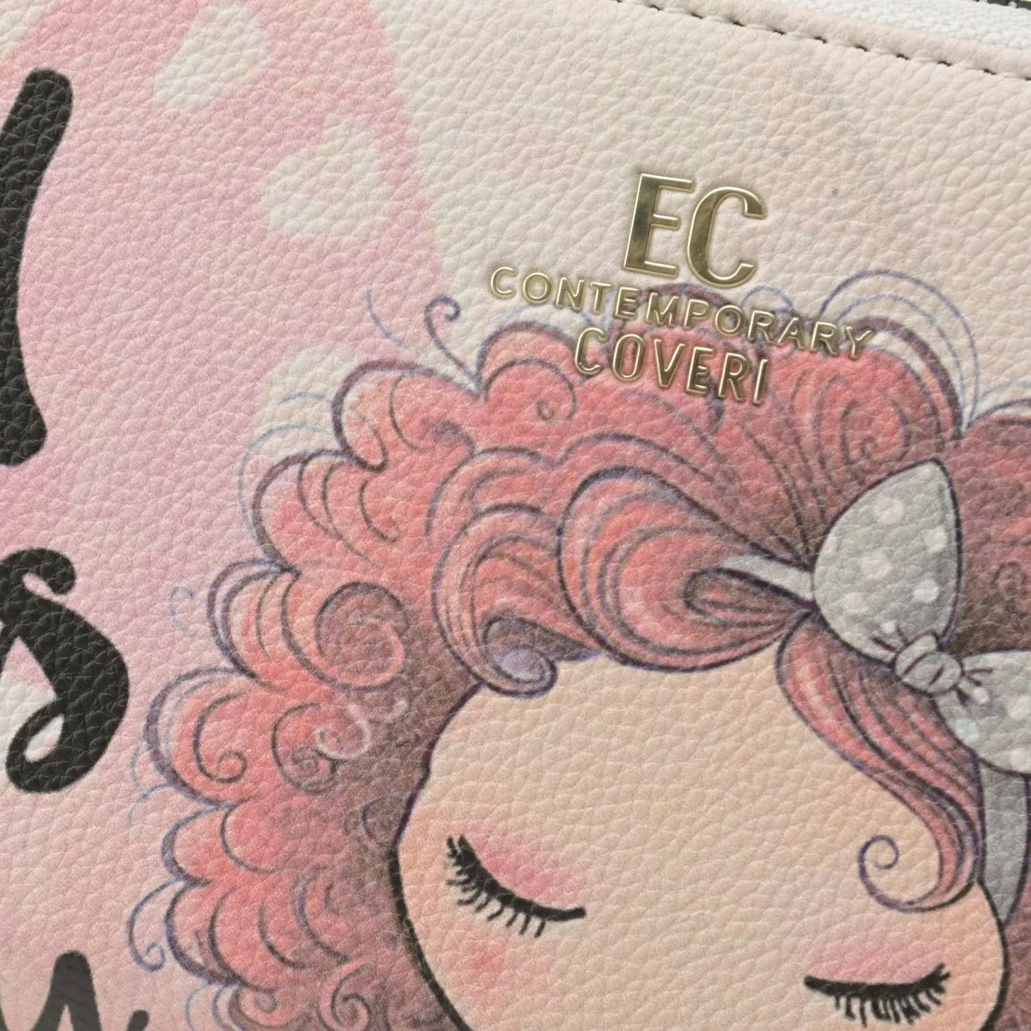 EC Contemporary Coveri Portafoglio Donna in PU con Cerniera Zip Around e Grafica Artistica - immagine 6