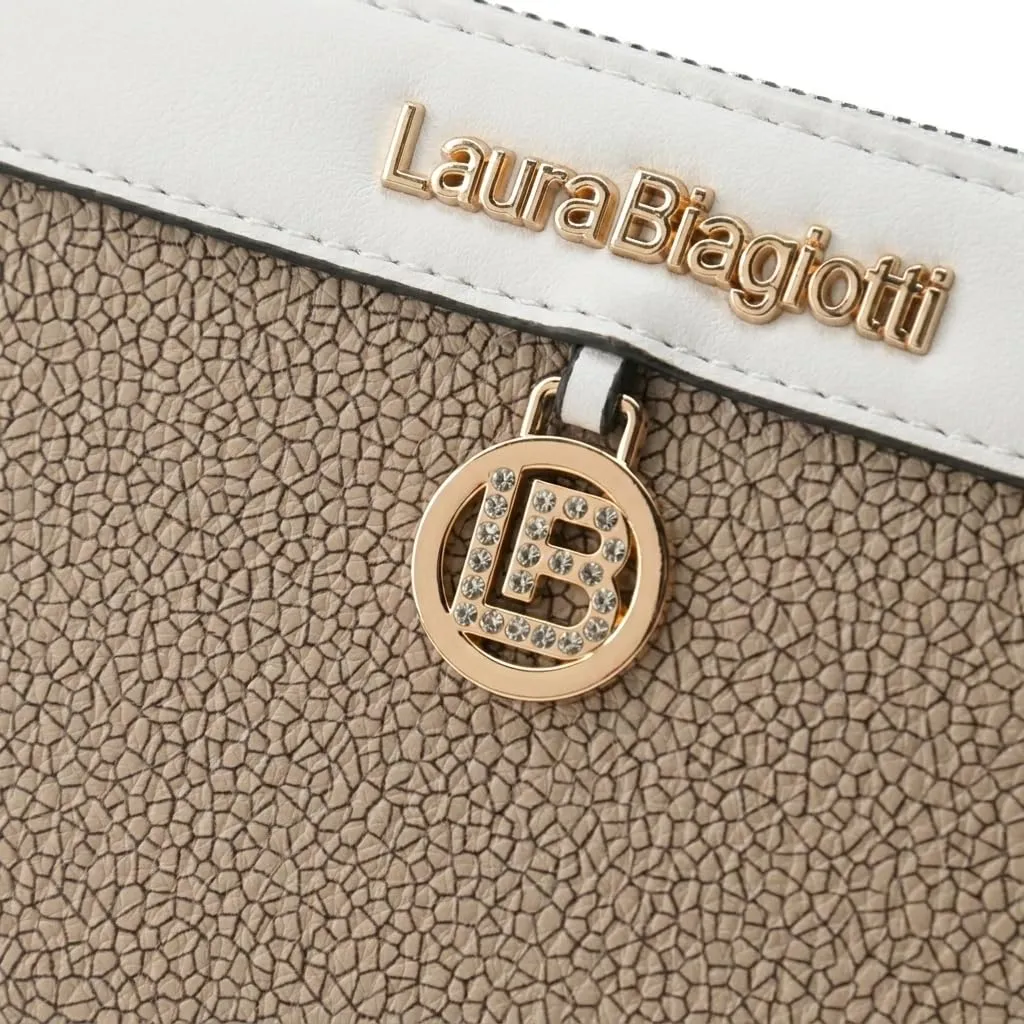 Laura Biagiotti Portafoglio Donna Grande in PU Effetto Mosaico con Portamonete - immagine 6