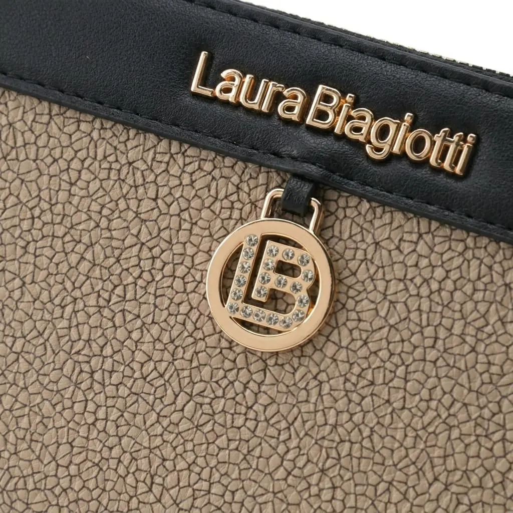 Laura Biagiotti Portafoglio Donna Grande in PU Effetto Mosaico con Portamonete - immagine 6