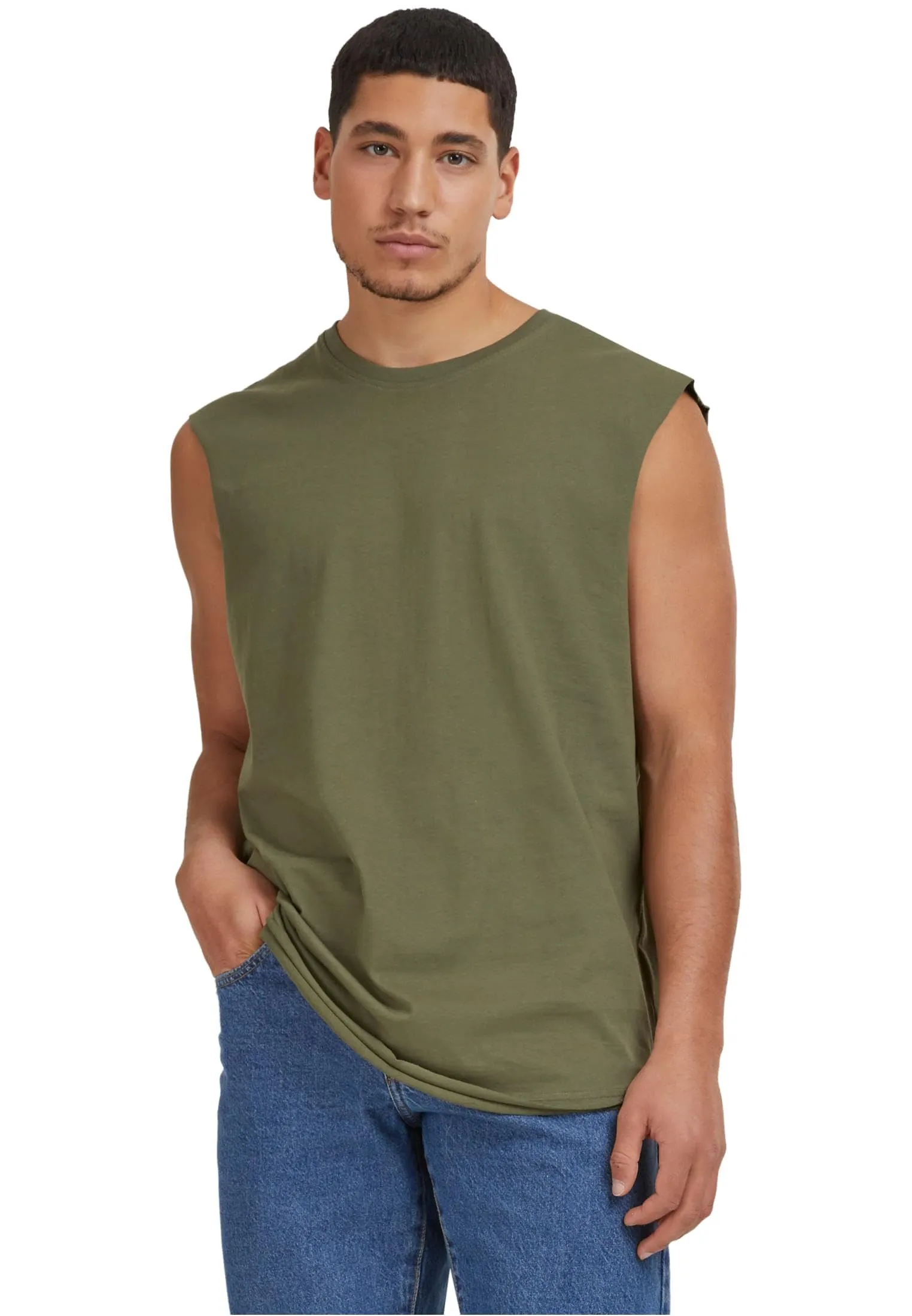 Urban Classics Canotta Uomo Oversize TB1562-176 Verde Taglia L - immagine 2