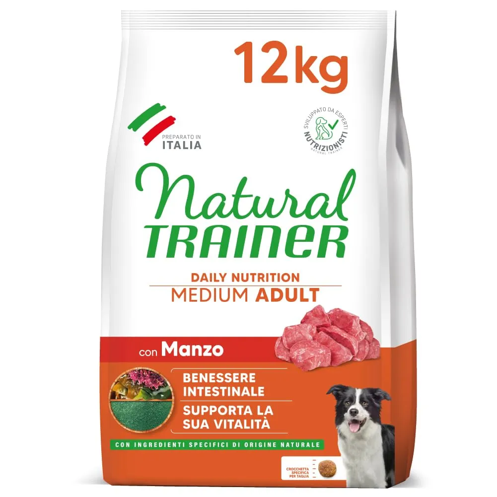 Trainer Natural Medium Dog Food with Beef - 12kg - immagine 1