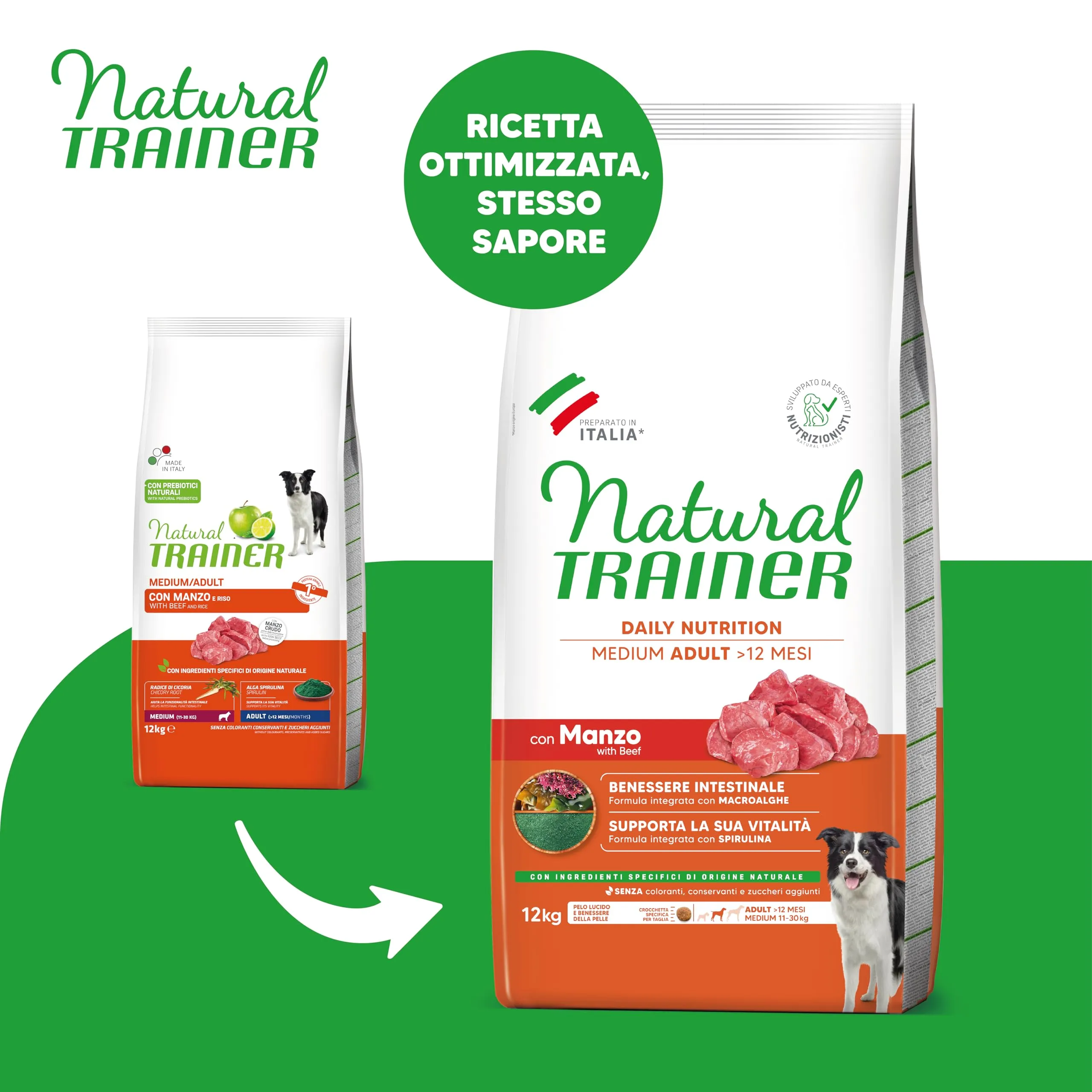 Trainer Natural Medium Dog Food with Beef - 12kg - immagine 2